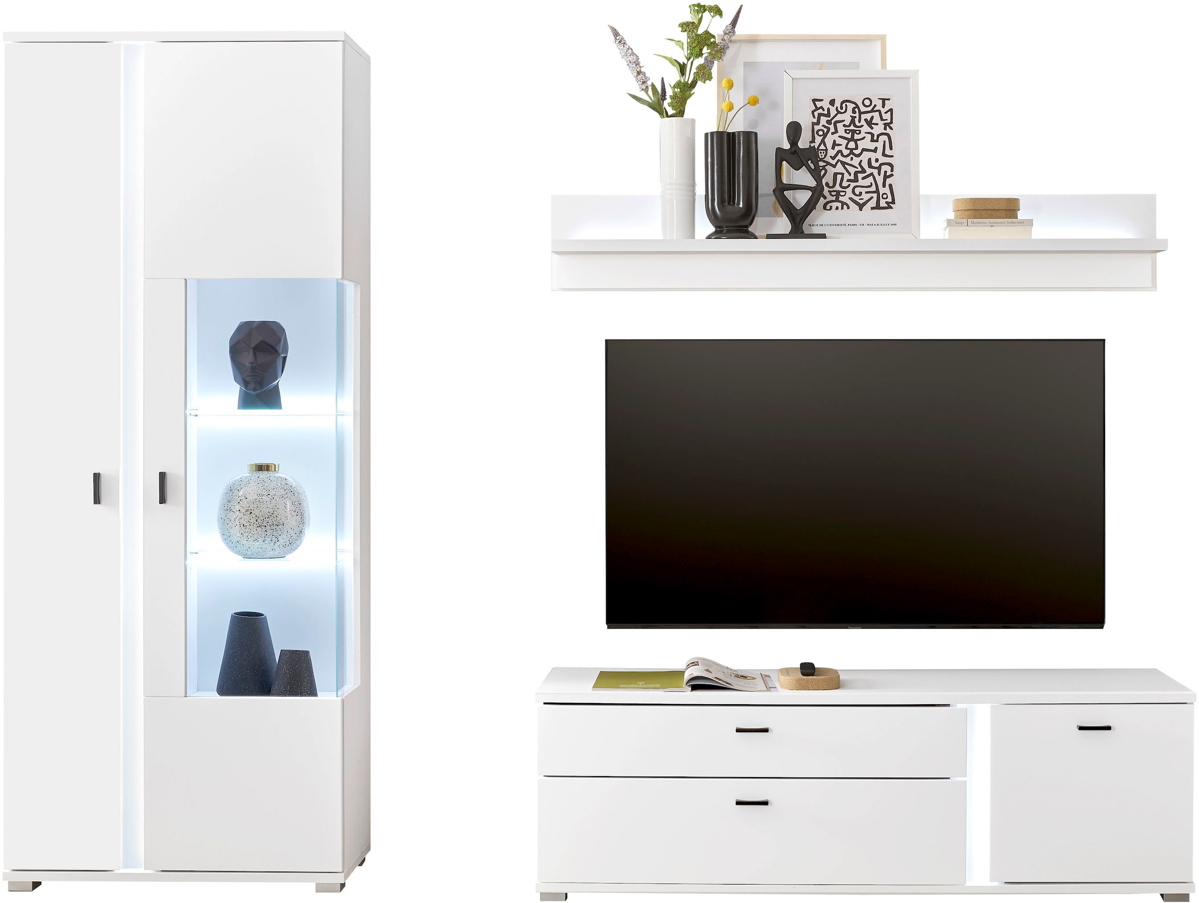 Home affaire Wohnwand "LONG ISLAND" Set, 3 Stk. tlg. günstig online kaufen