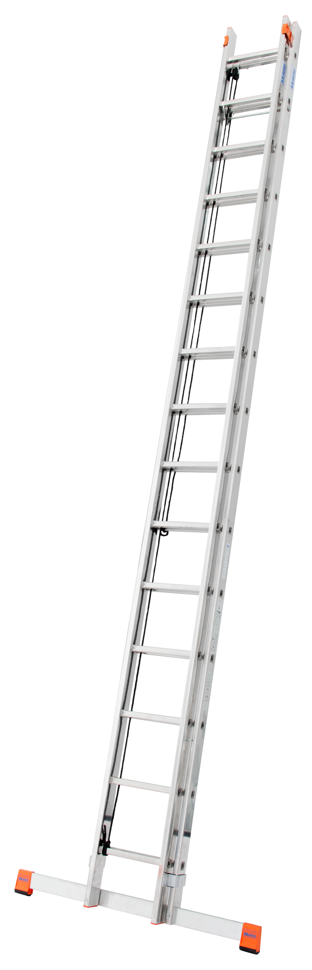 KRAUSE Schiebeleiter »Seilzugleiter Robilo«, Alu, 2x15 Sprossen, Arbeitshöhe ca. 832 cm