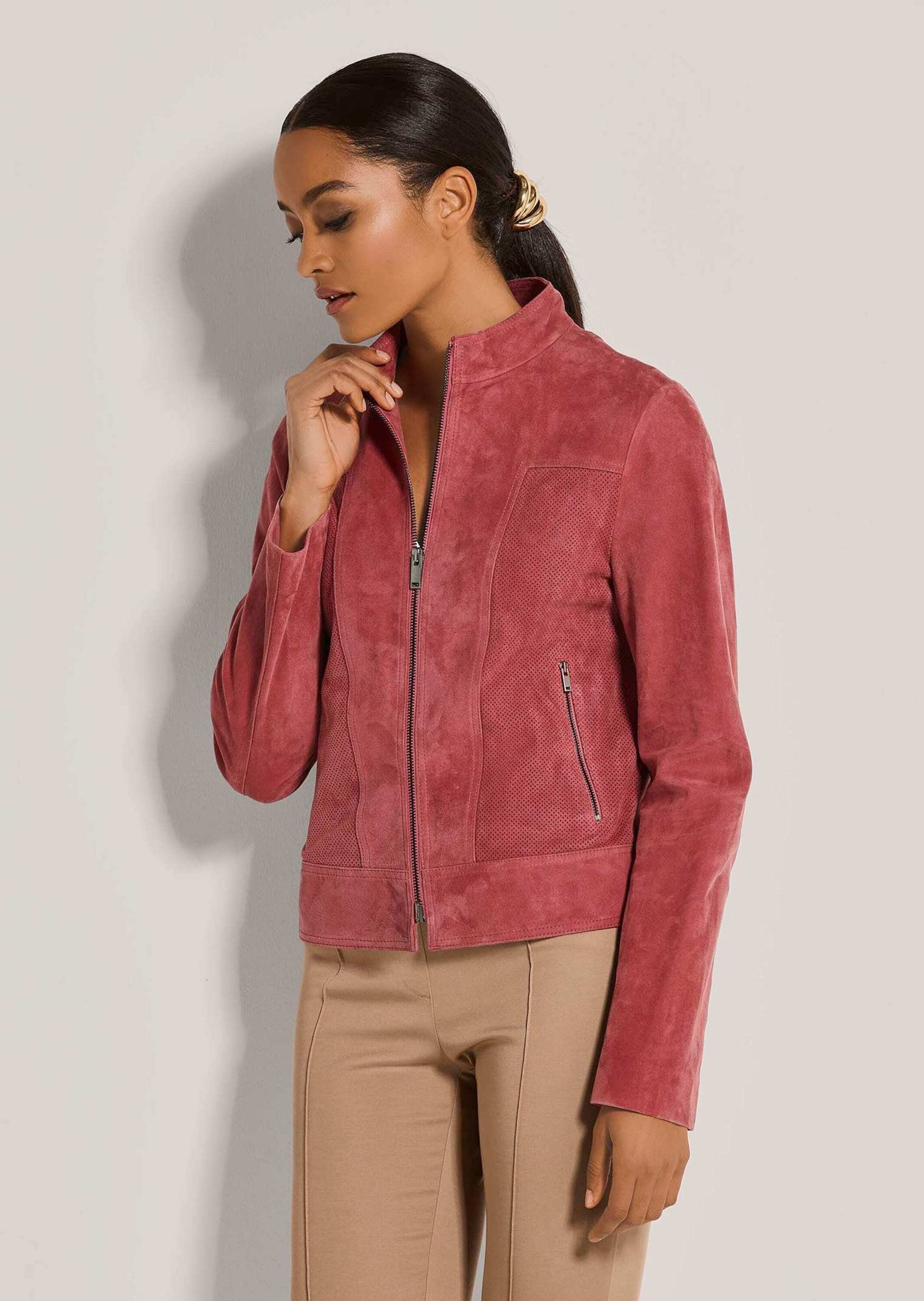 MADELEINE Lederjacke »Lederjacke Ziegenvelours-Jacke«