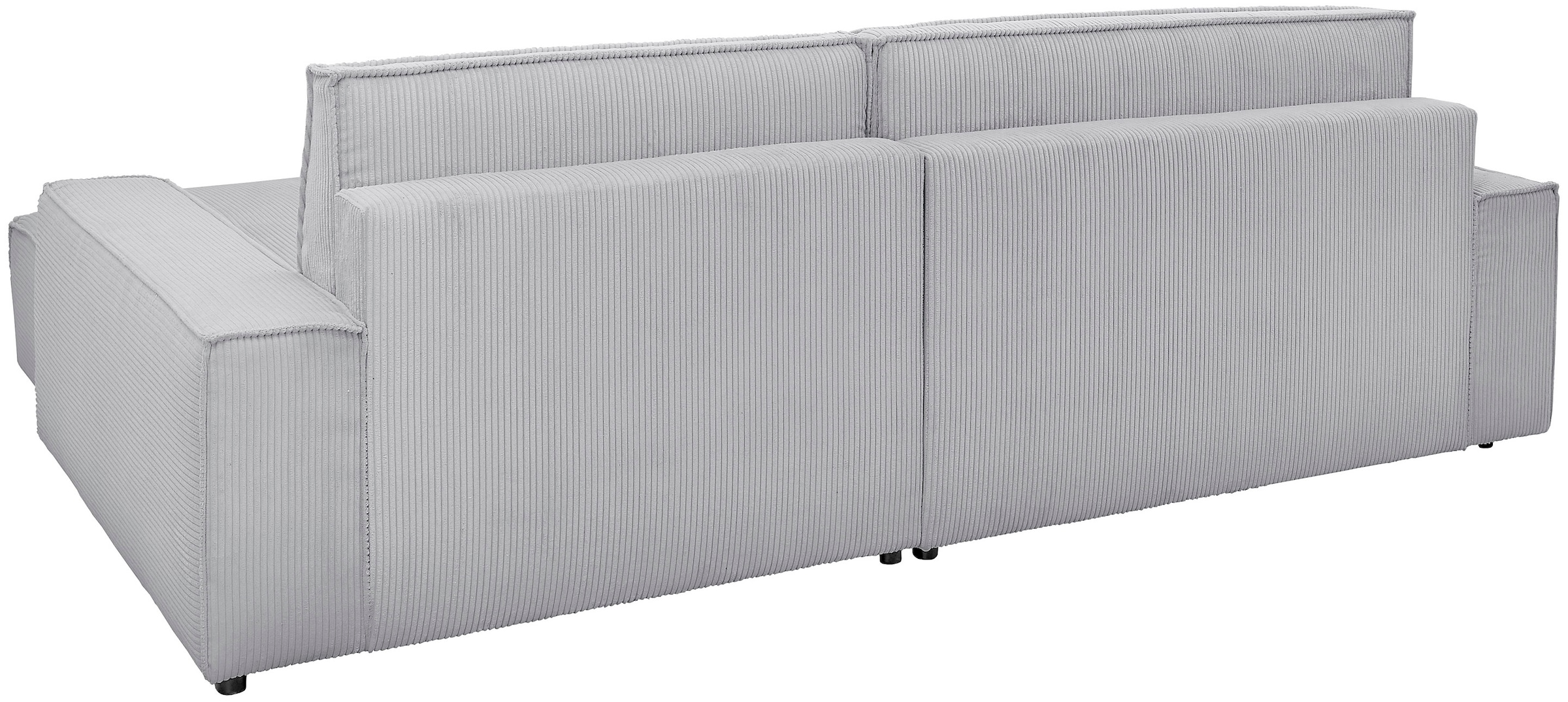 Home affaire Ecksofa »NEU: SHERWOOD XXL 284, Big-Sofa L-Form, tiefe Sitzfläche 95 cm, Cord«, Recamiere rechts/links, als Schlafsofa stellbar, Cord u. Leinenoptik