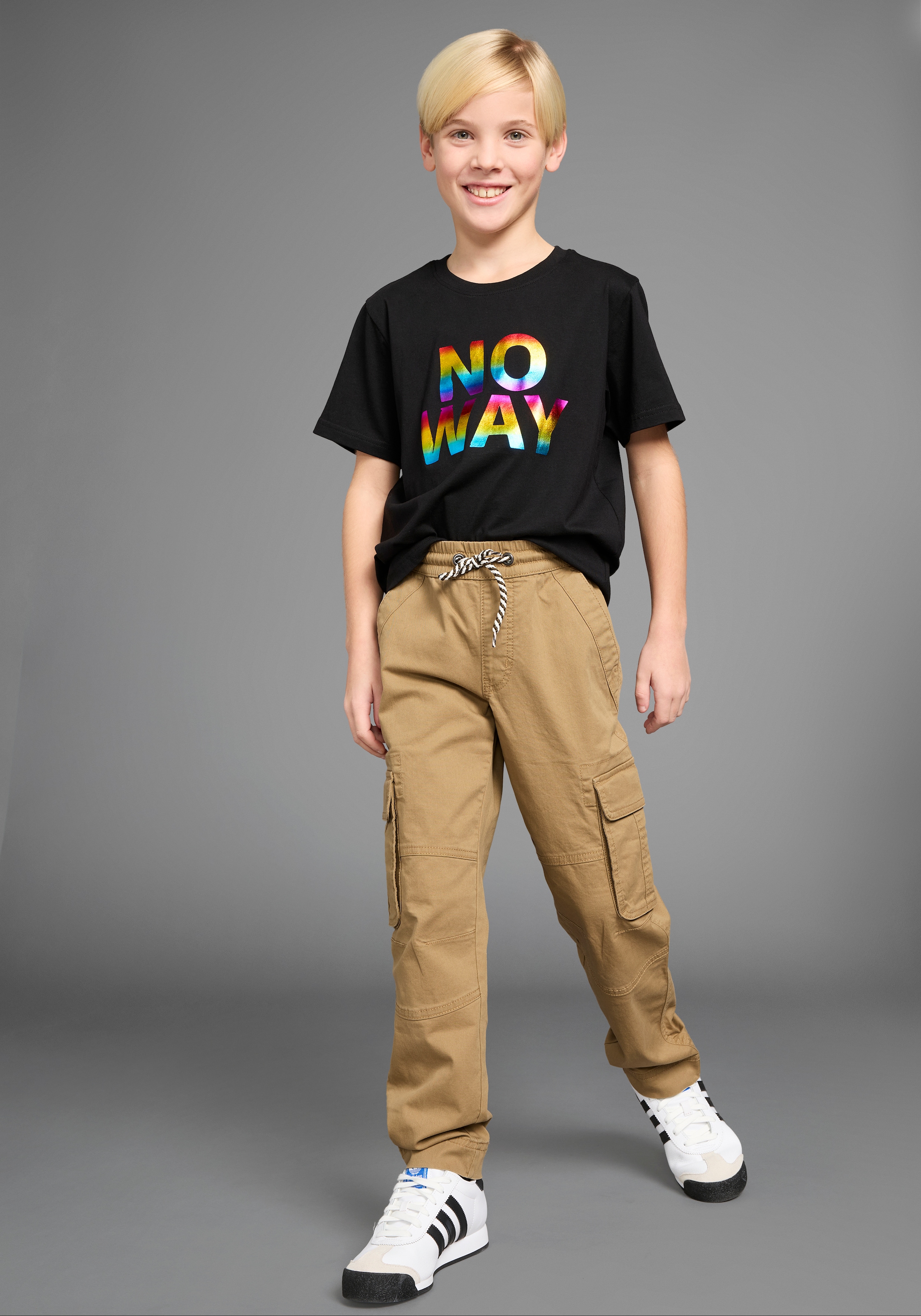 KIDSWORLD Cargohose »Pull-On Cargohose«, mit modischem Bindeband
