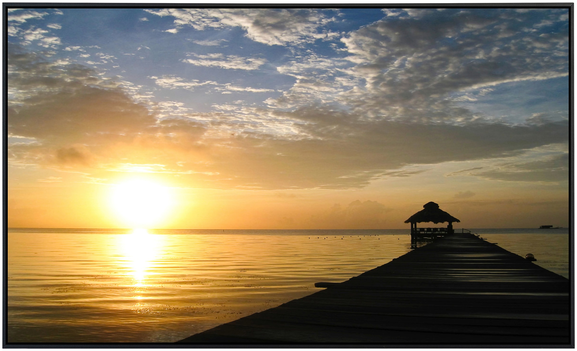 Papermoon Infrarotheizung »Sunburst über Belize«, sehr angenehme Strahlungswärme