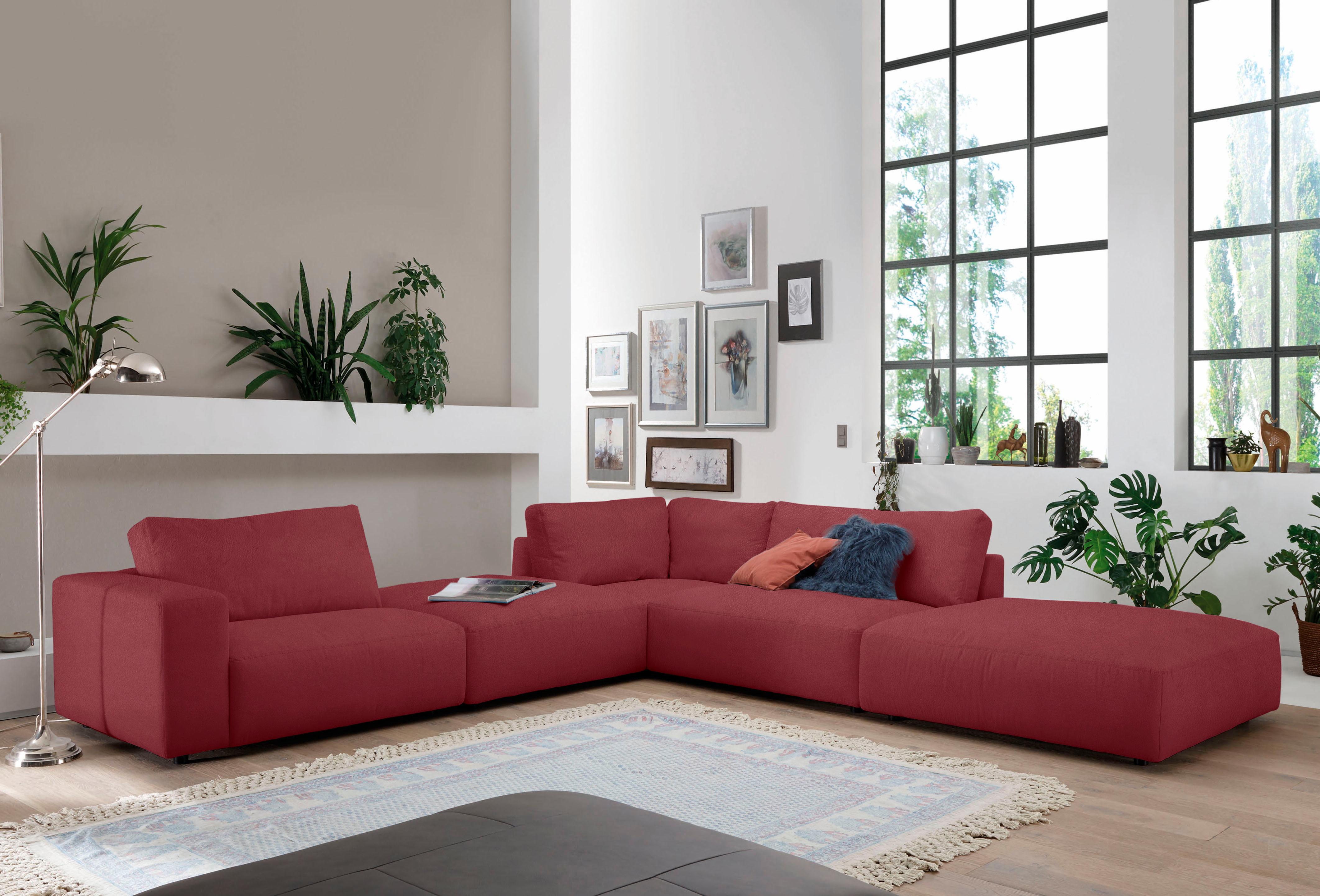 Musterring Ecksofa "LUCIA L-Form" in vielen Qualitäten und 4 verschieden Nähten