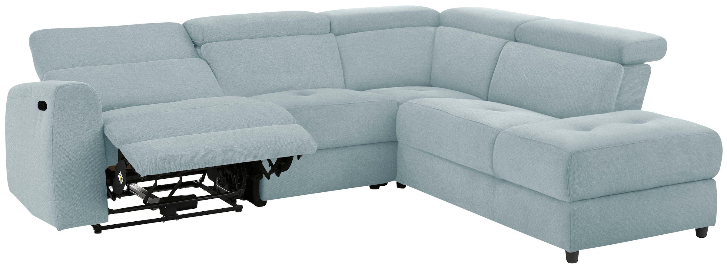 Home affaire Ecksofa »Sentrano, L-Form,«, 273 cm, man. o. elektr. Relaxfunktion und USB/Kopfverstellung