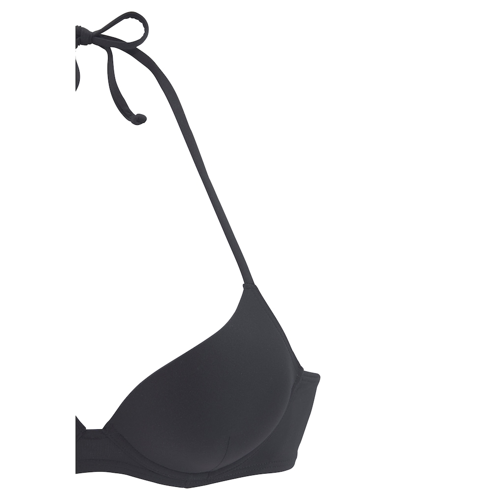 LASCANA Push-Up-Bikini-Top »Shiva«, in trendiger Unifarbe