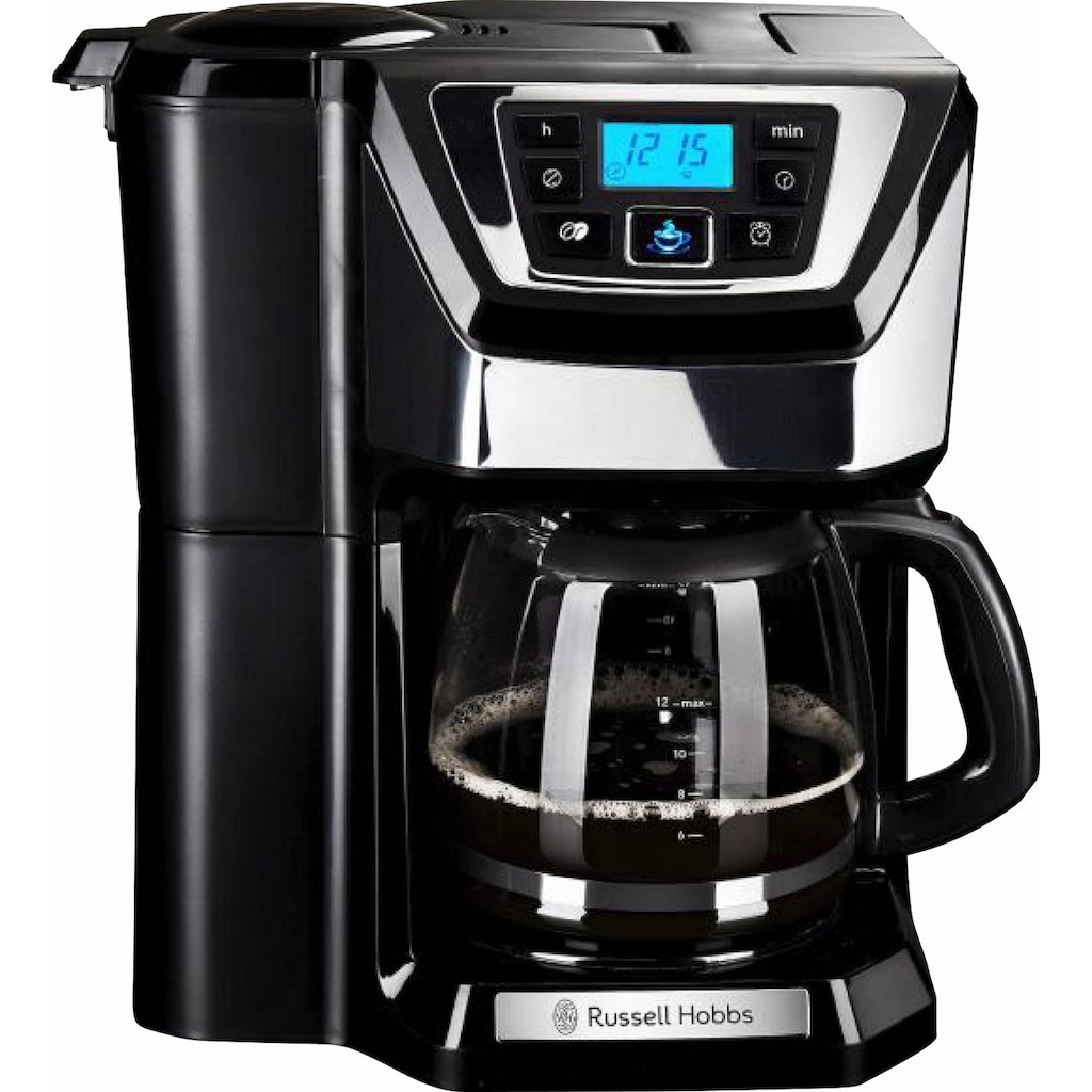 RUSSELL HOBBS Kaffeemaschine mit Mahlwerk »Victory Grind & Brew 22000-56«, 1,5 l Kaffeekanne, Permanentfilter, Digital