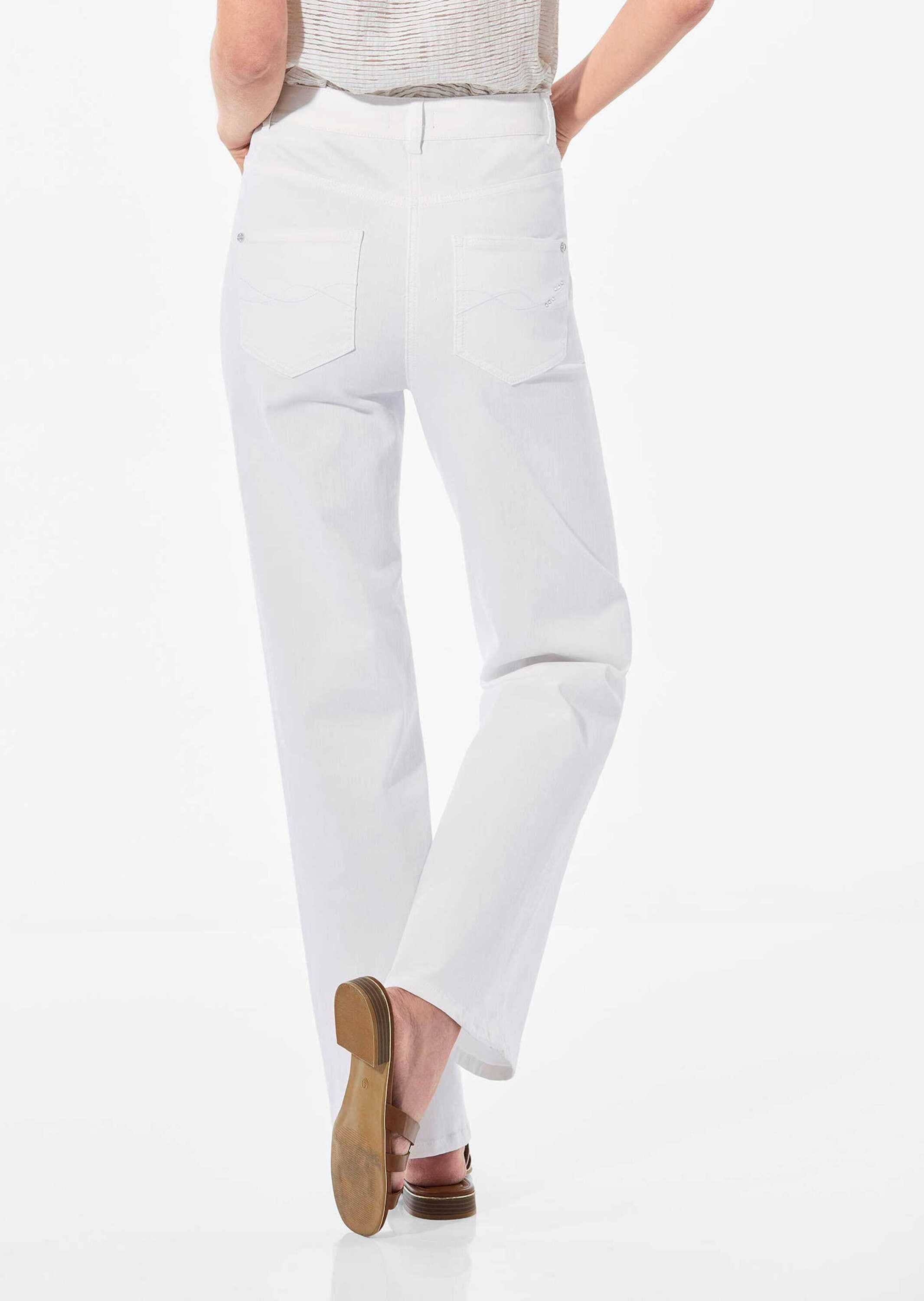 GOLDNER Stretch-Jeans »Jeans Denim Jeans mit weitem Bein«