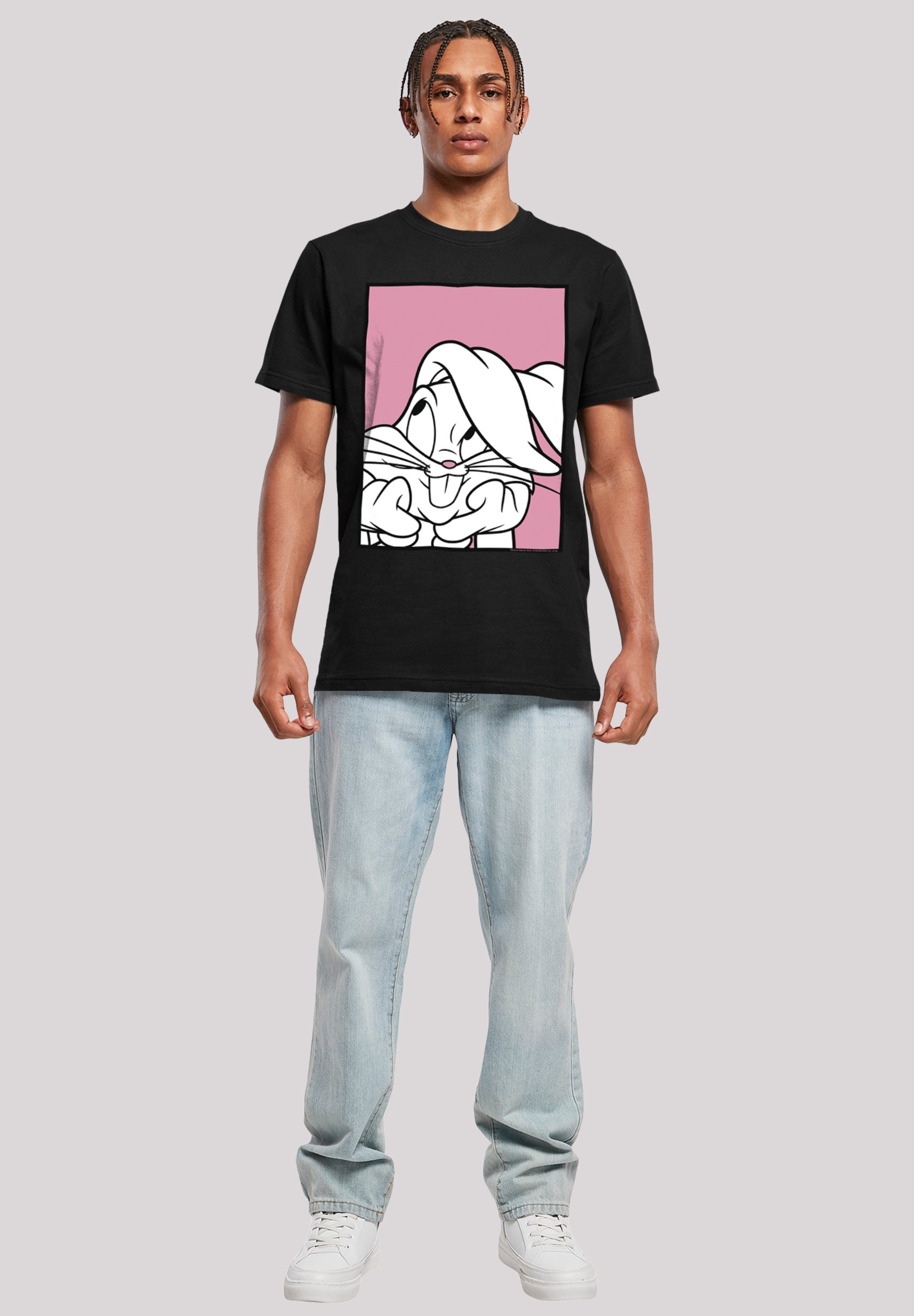 F4NT4STIC T-Shirt »Looney Tunes Bugs Bunny Adore«, Print