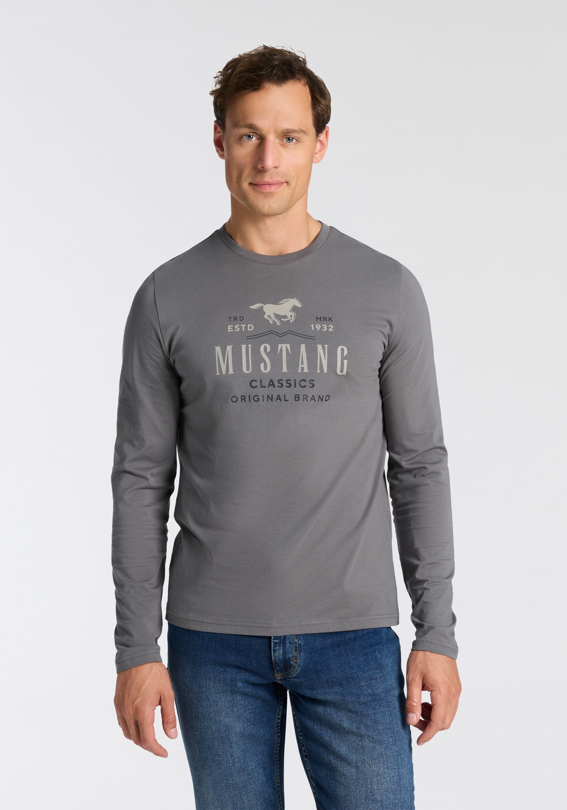 MUSTANG Langarmshirt "Style Adrian" günstig online kaufen