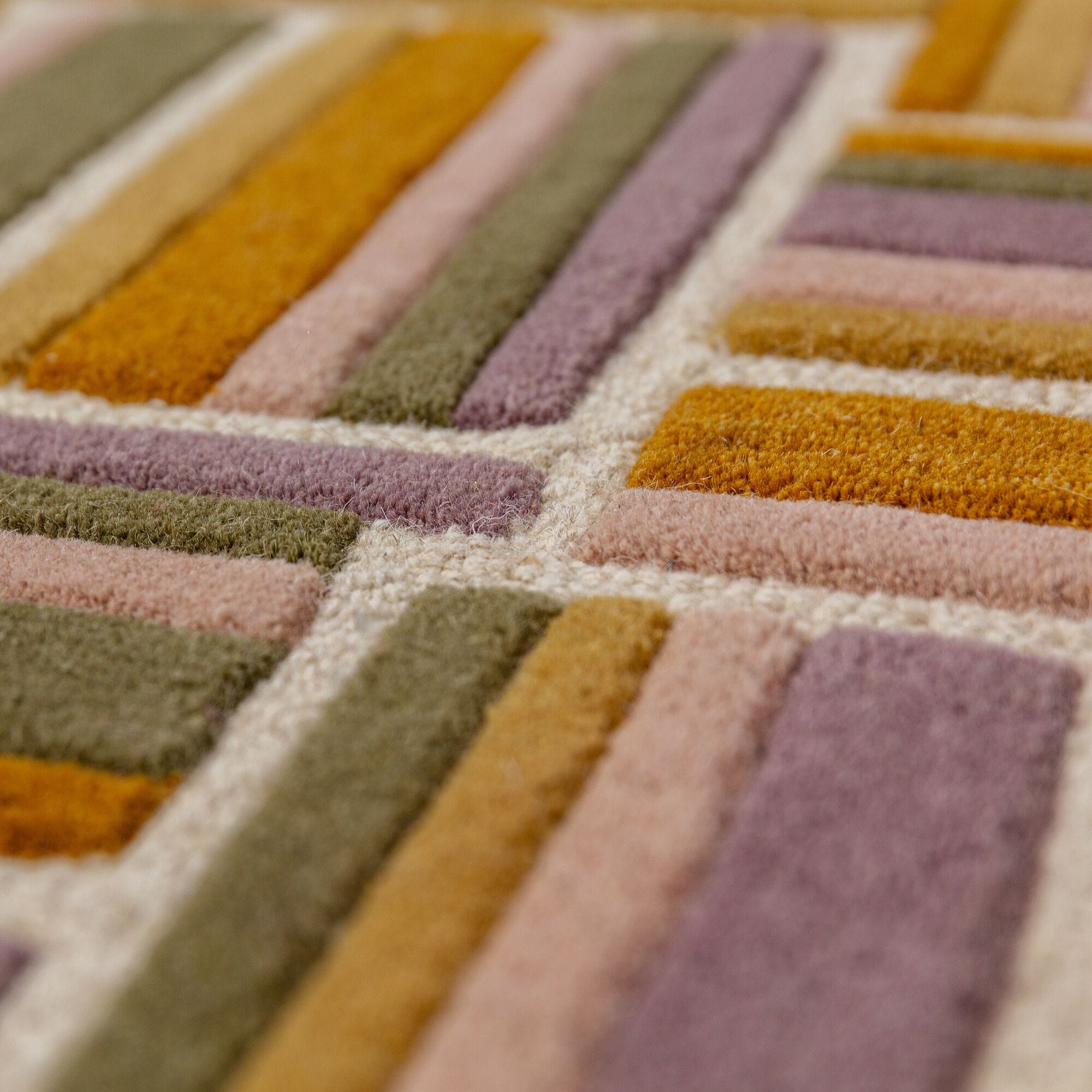 FLAIR RUGS Teppich »LATTICE SHAPED WOOL« rechteckig 6 mm Höhe