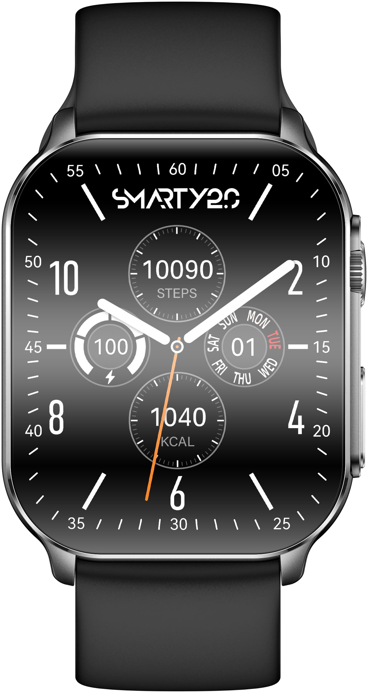 SMARTY 2.0 Smartwatch, Armbanduhr, Damenuhr, Herrenuhr, Android5.0+, Apple iOS 9.0+)