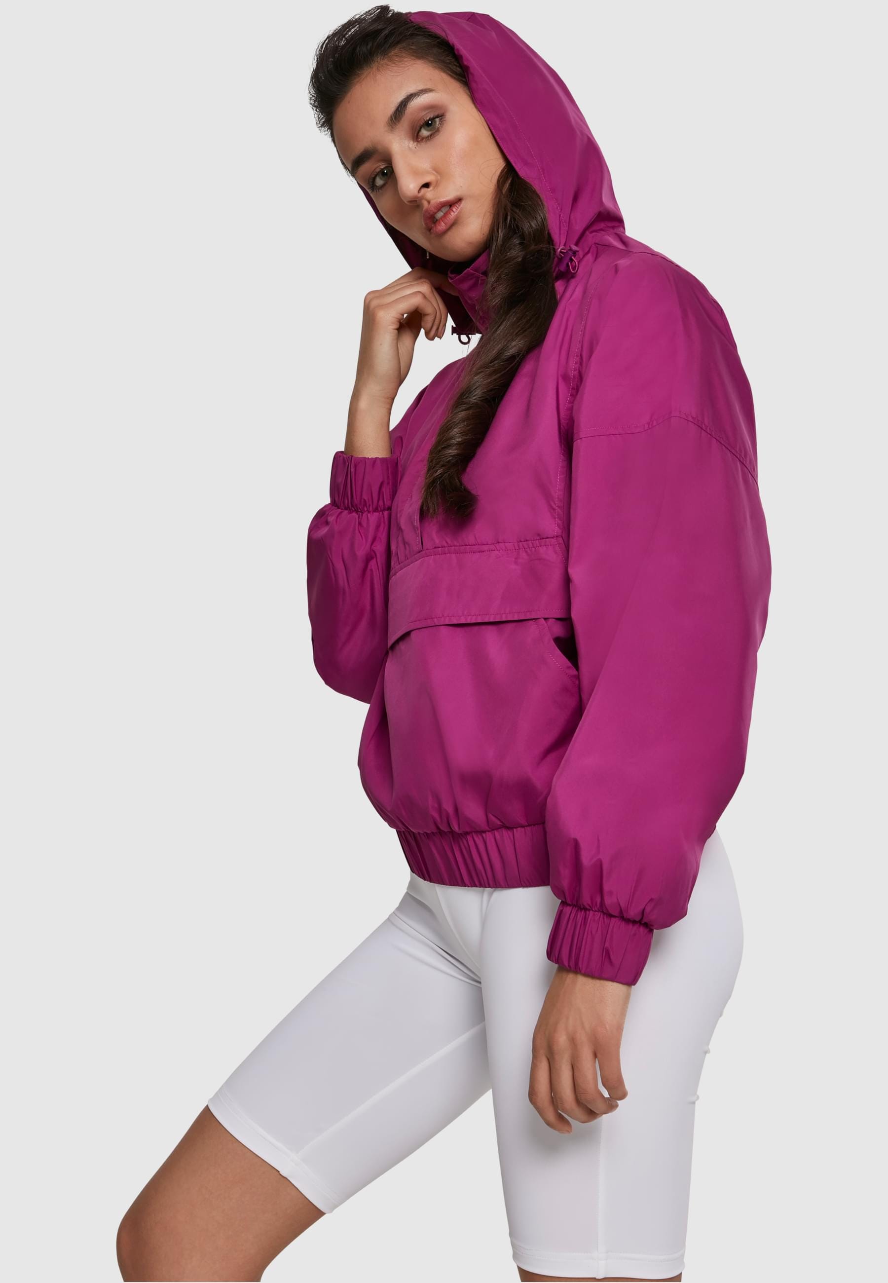 URBAN CLASSICS Allwetterjacke »Urban Classics Damen Ladies Panel Pull Over Jacket«, (1 St.), ohne Kapuze