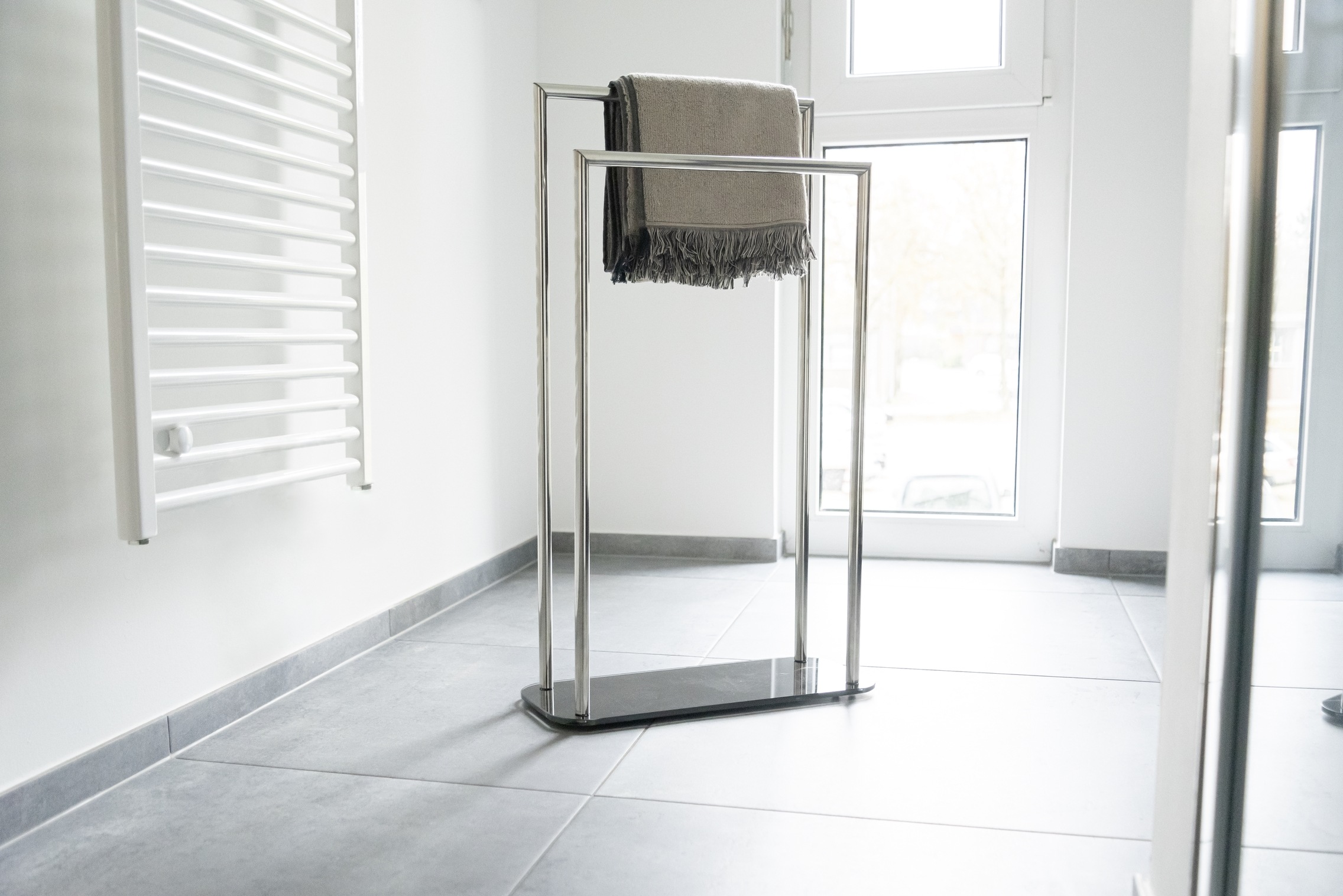 WENKO Handtuchständer "Ravina" freistehender Handtuchhalter aus Edelstahl, günstig online kaufen