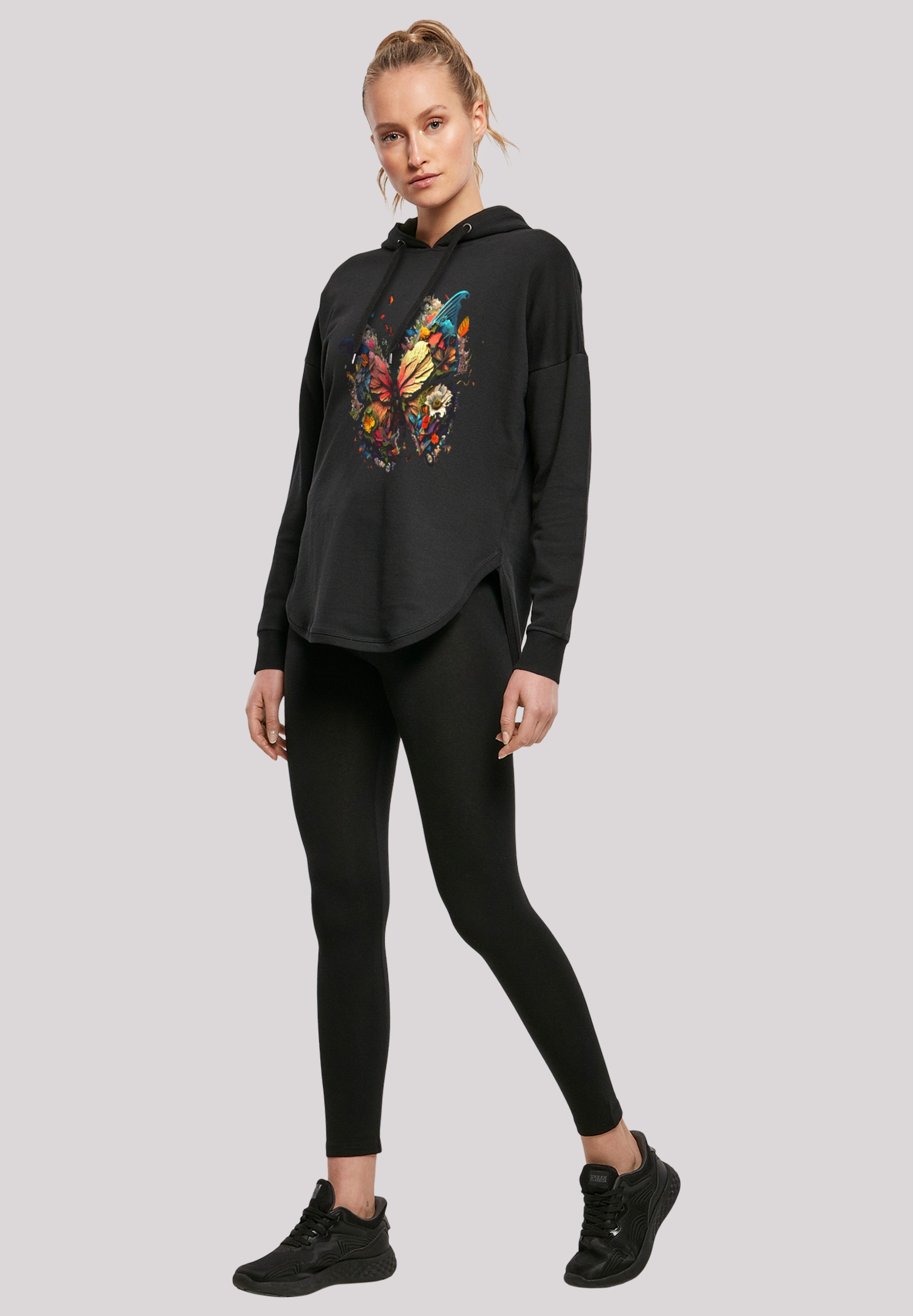 F4NT4STIC Kapuzenpullover »Schmetterling Bunt«, Print