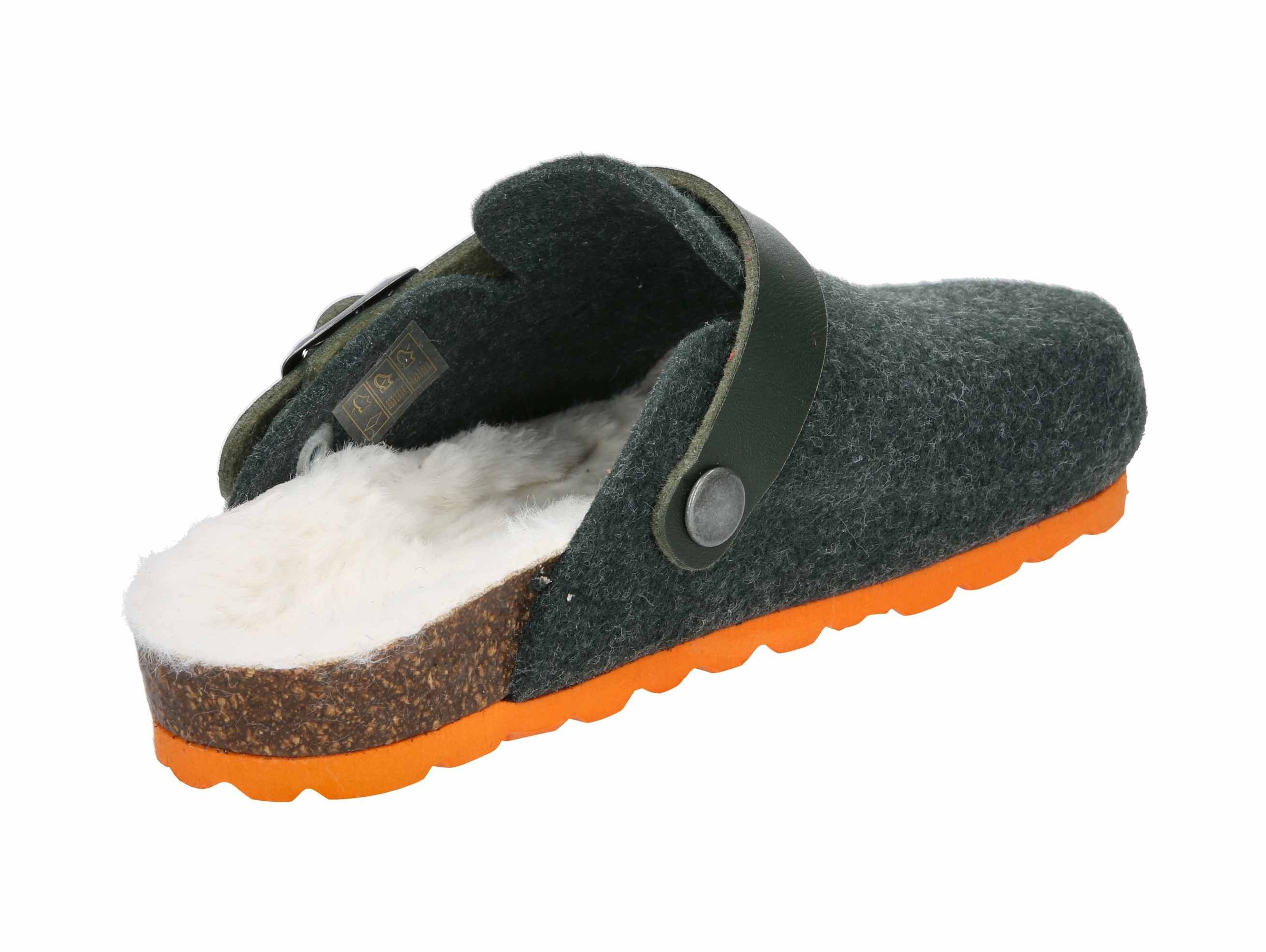 LICO Hausschuh Clog Kids Warm Green 27 3