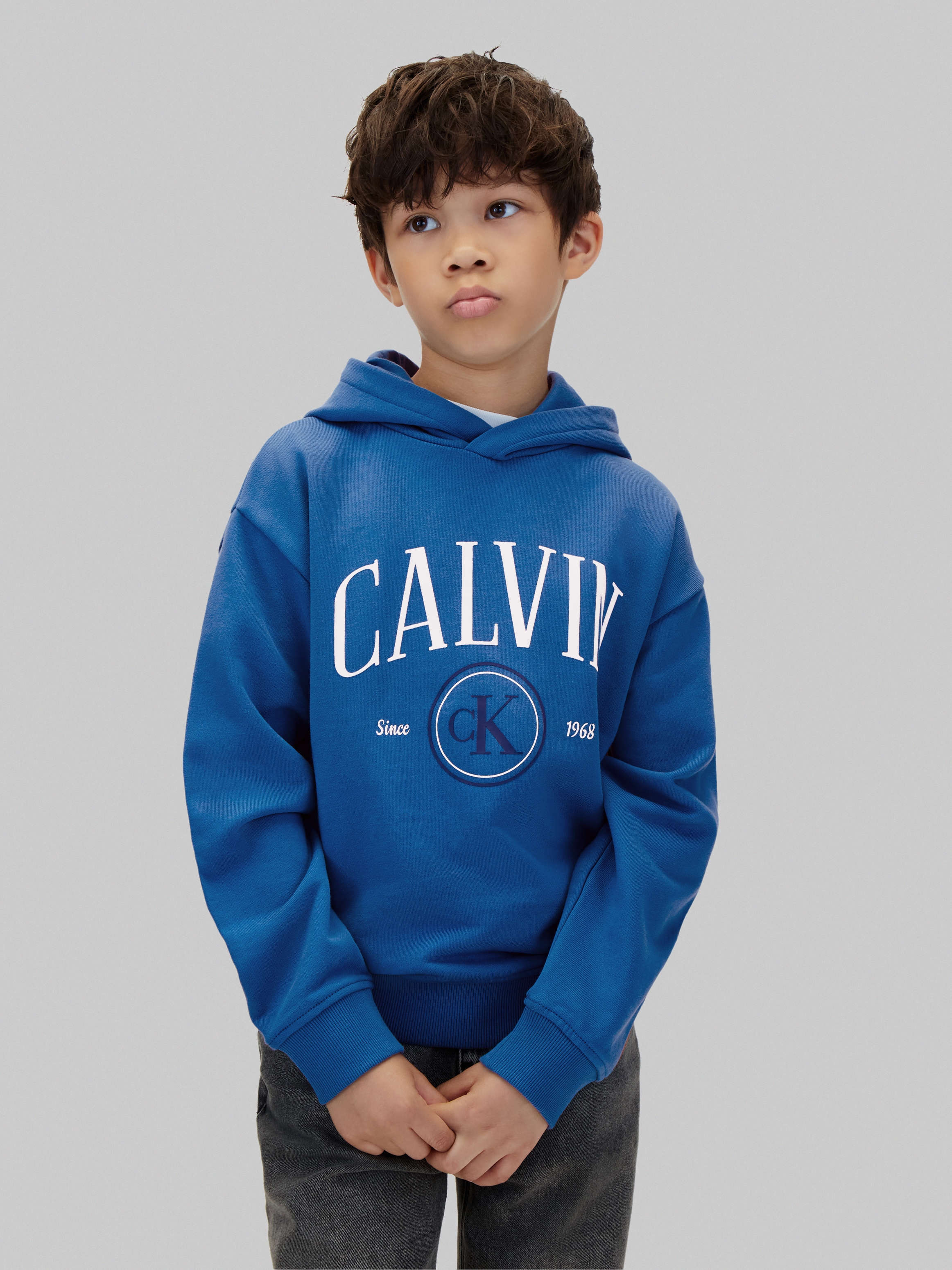 Calvin Klein Jeans Kapuzensweatshirt "CALVIN CK CIRCLE HOODIE", Regular fit mit Kapuze