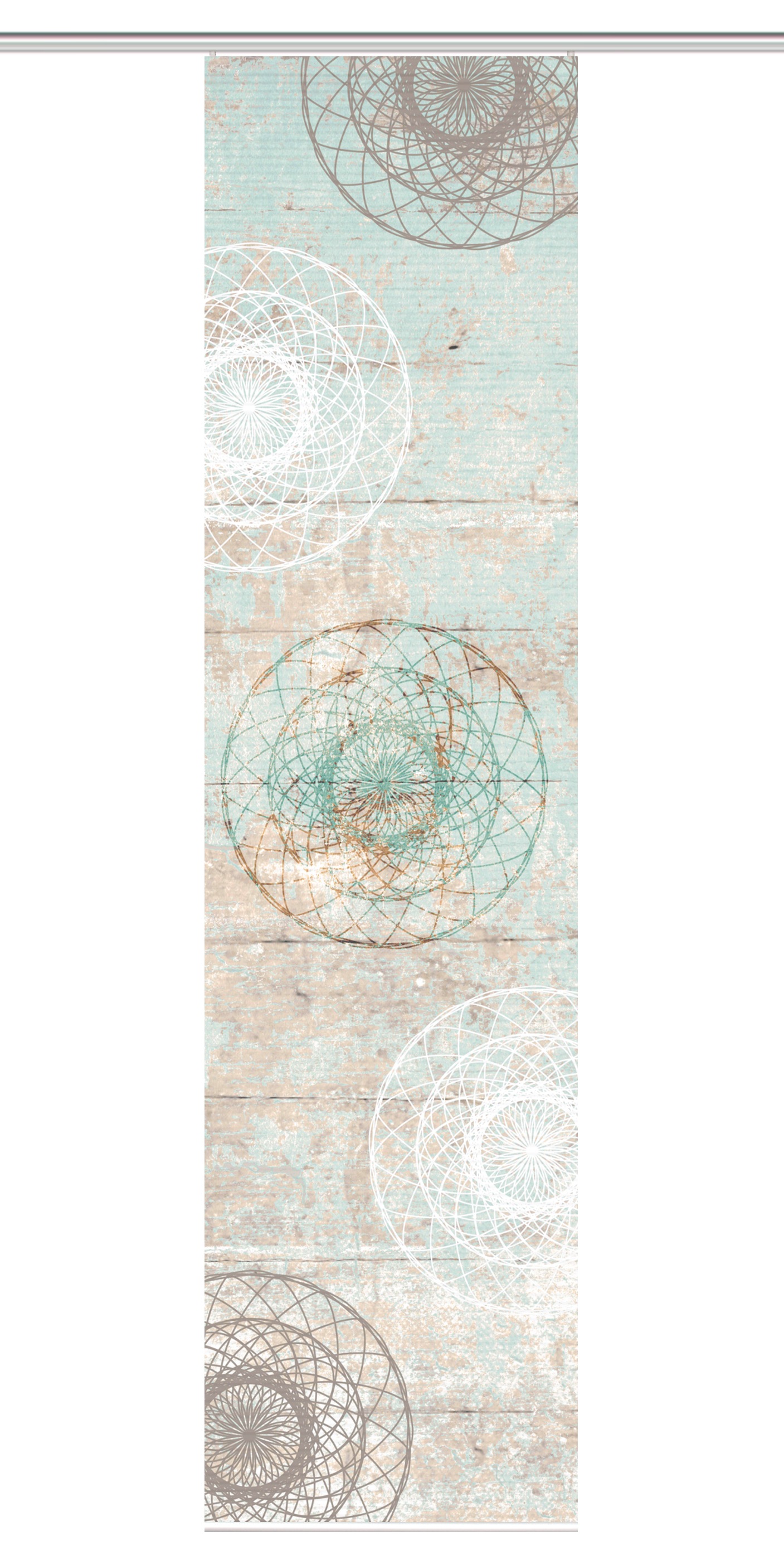 HOME in green Schiebegardine "MANDOSA" Paneelwagen 1 Stk. tlg. DIGITALBEDRU günstig online kaufen