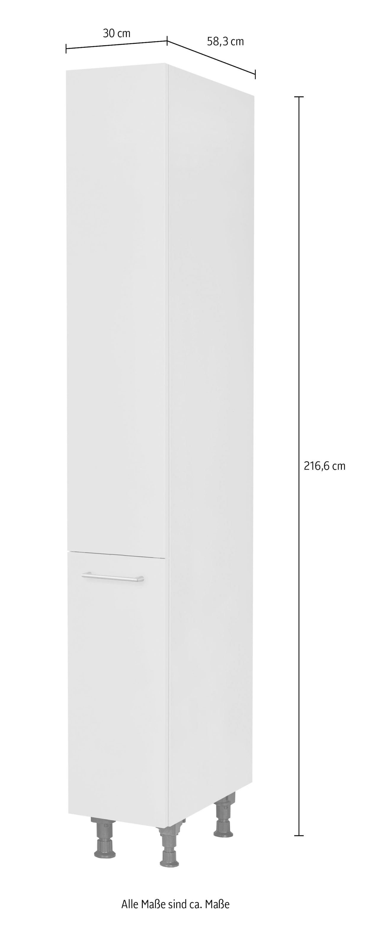 nobilia® Apothekerschrank »"Laser", mit 5 Einhängekörben, Breite 30 cm, Höhe 216,6 cm,«