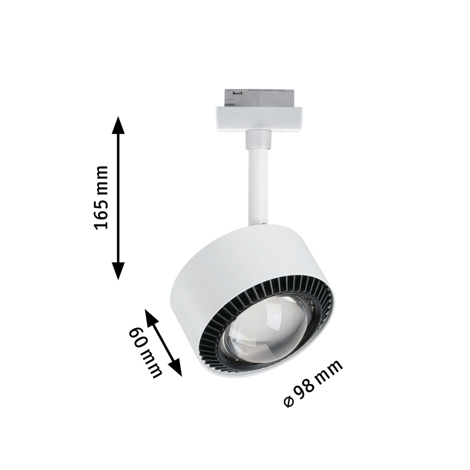 Paulmann Schienensystem-Leuchten »URail Schienenspot Aldan Einzelspot 498lm 8W 2700K 230V Weiß, Schwarz«, dimmbar