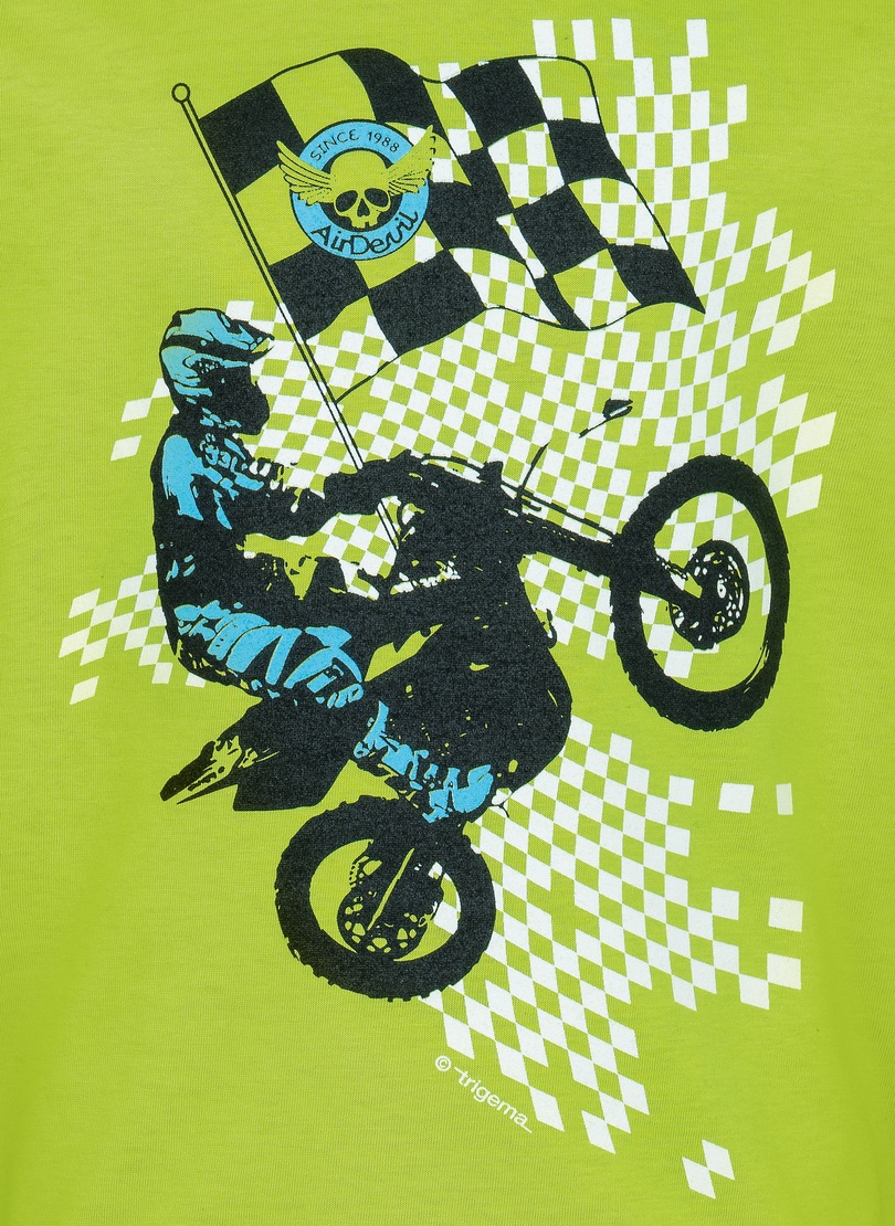 Thumbnail - Trigema T-Shirt "TRIGEMA T-Shirt mit lässigem Motocross-Print" 1 Stk. tlg.