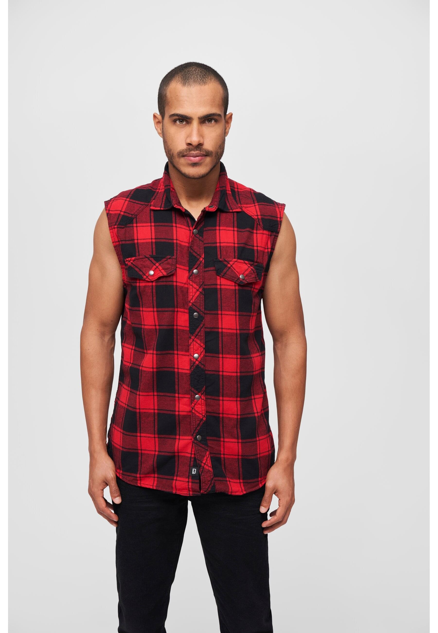 Brandit Jerseyweste »Brandit Herren Checkshirt Sleeveless«, (1 tlg.)