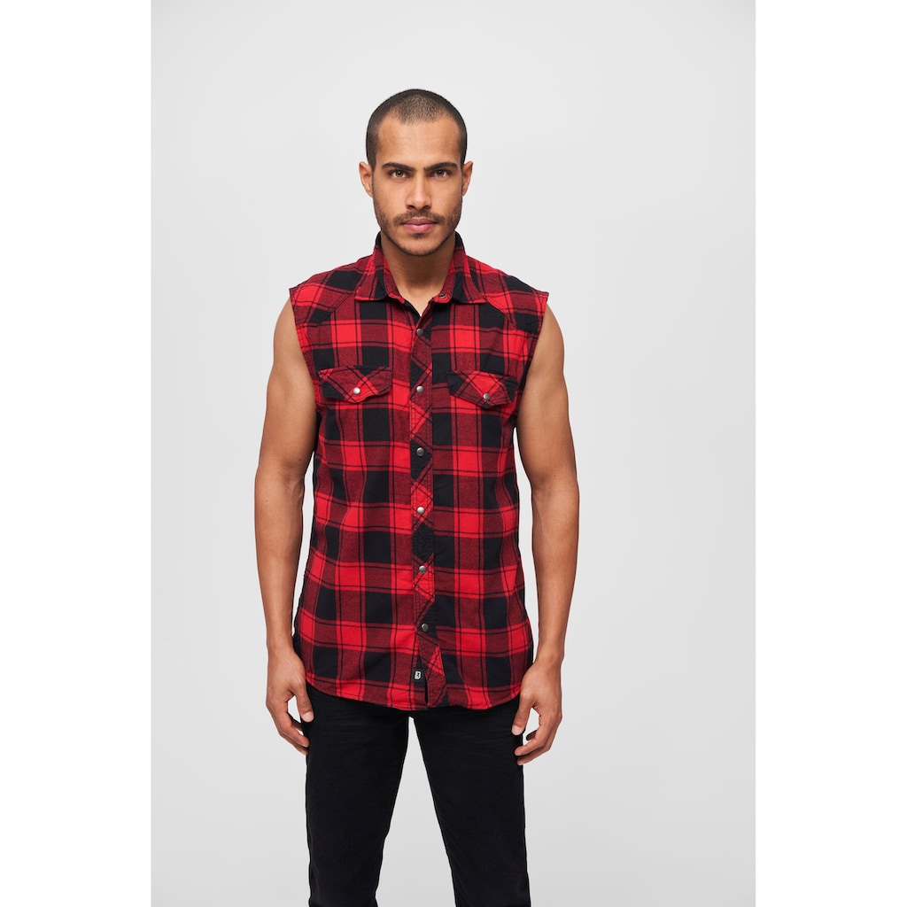 Brandit Jerseyweste »Brandit Herren Checkshirt Sleeveless«, (1 tlg.)