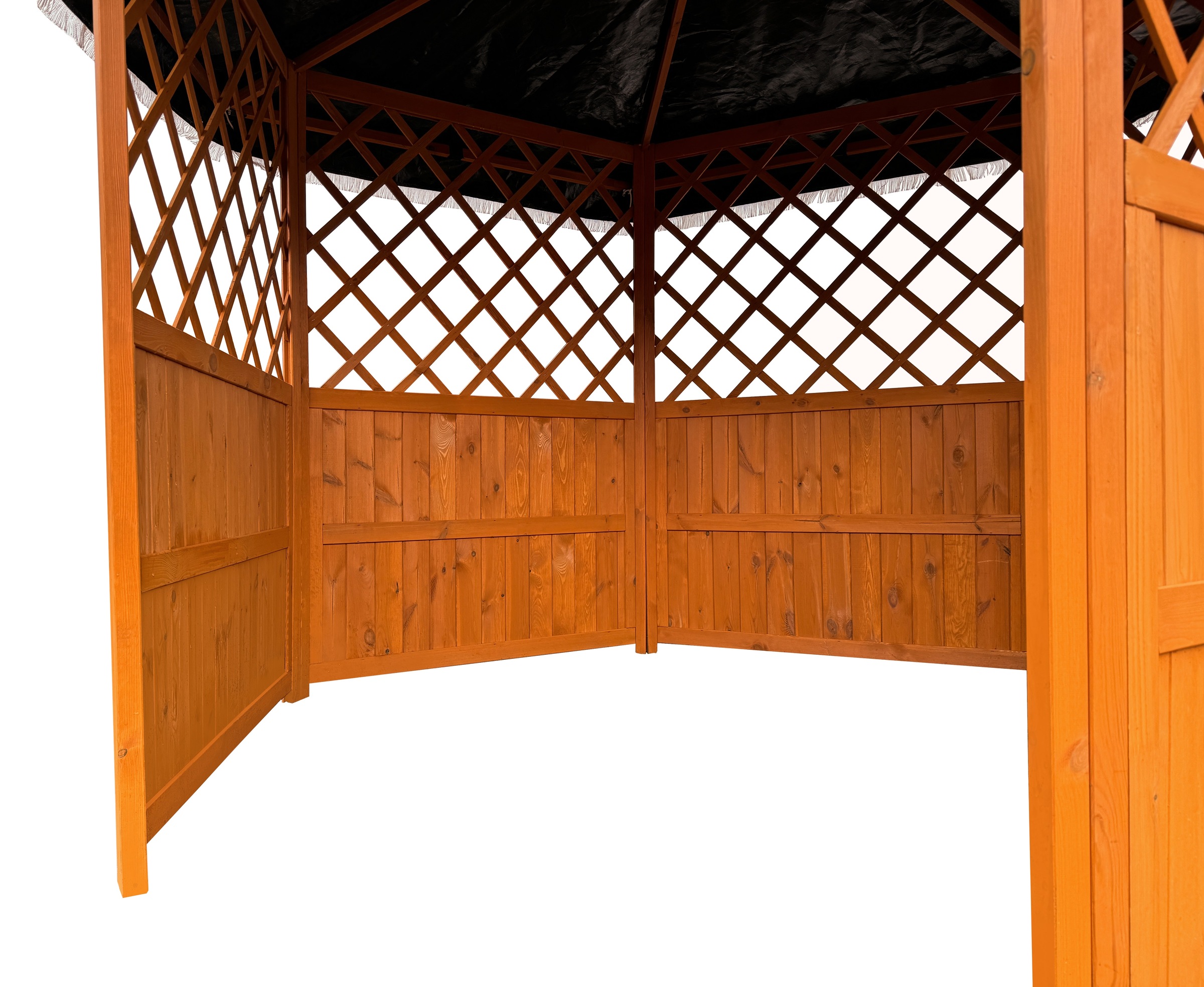 promadino Holzpavillon »Marburg«, (Set), BxT: 309x309 cm, inkl. Brüstung