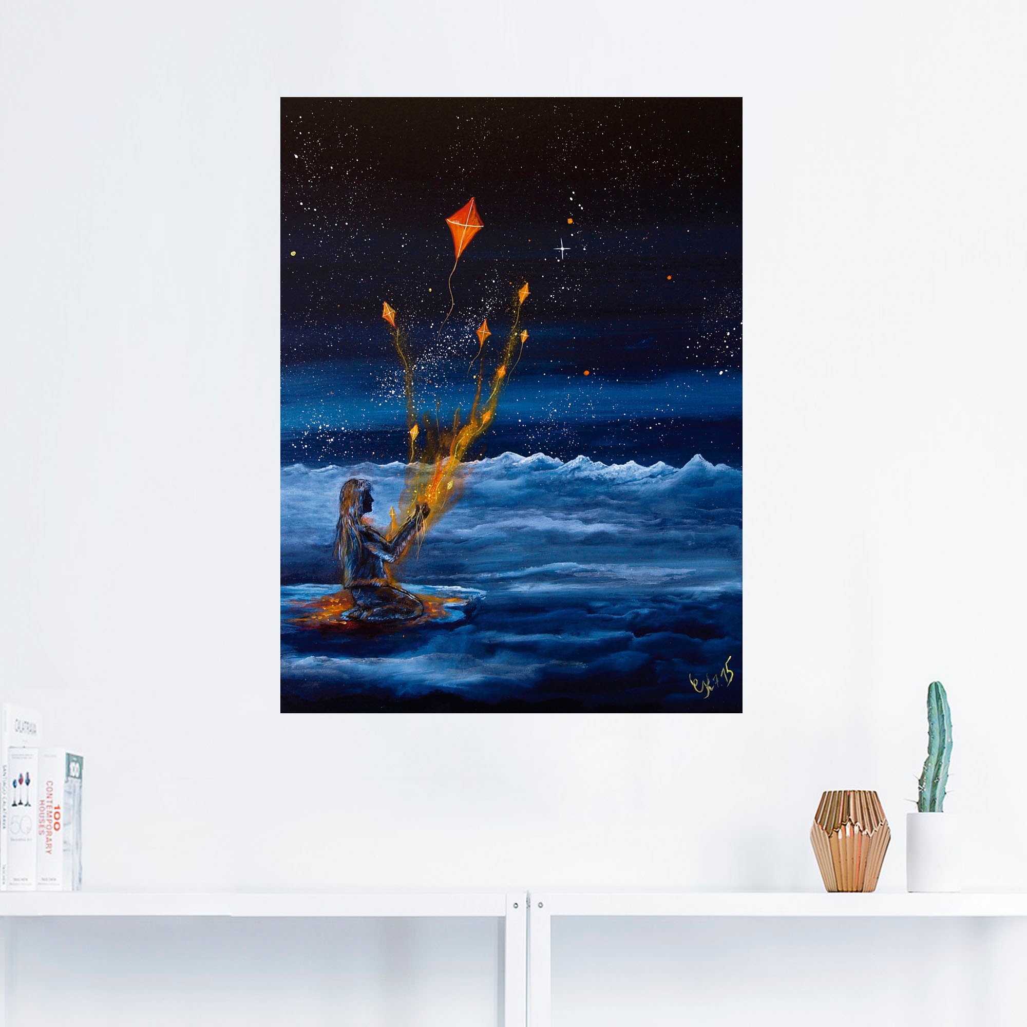 Artland Wandbild »Himmlische Drachen«, Dark Fantasy, (1 St.), als Poster, Wandaufkleber in verschied. Größen