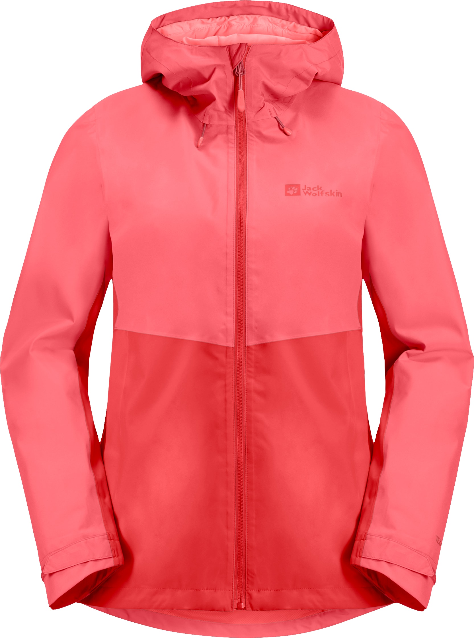 Jack Wolfskin Funktionsjacke »WEILTAL 2L JKT W«, mit Kapuze, Kapuze: fest mit der Jacke verbunden