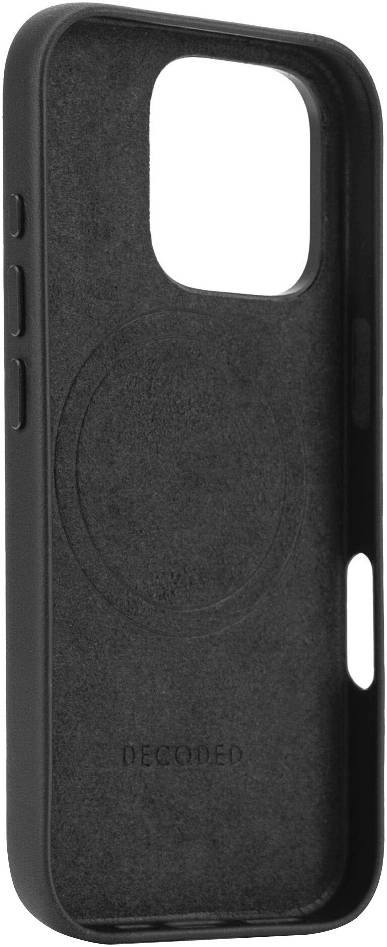 DECODED Smartphone-Hülle »Leather Backcover iPhone 16 Pro«, Smartphones