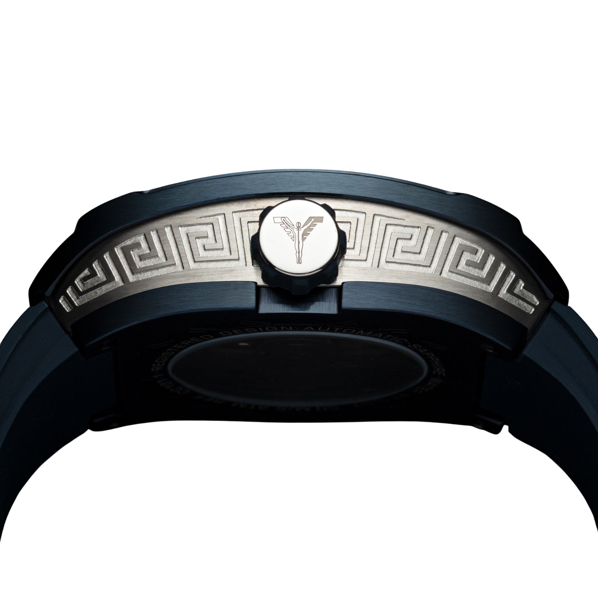 CARLO COLUCCI Automatikuhr Armbanduhr, Herrenuhr, Mechanische Uhr, Silikonarmband, analog
