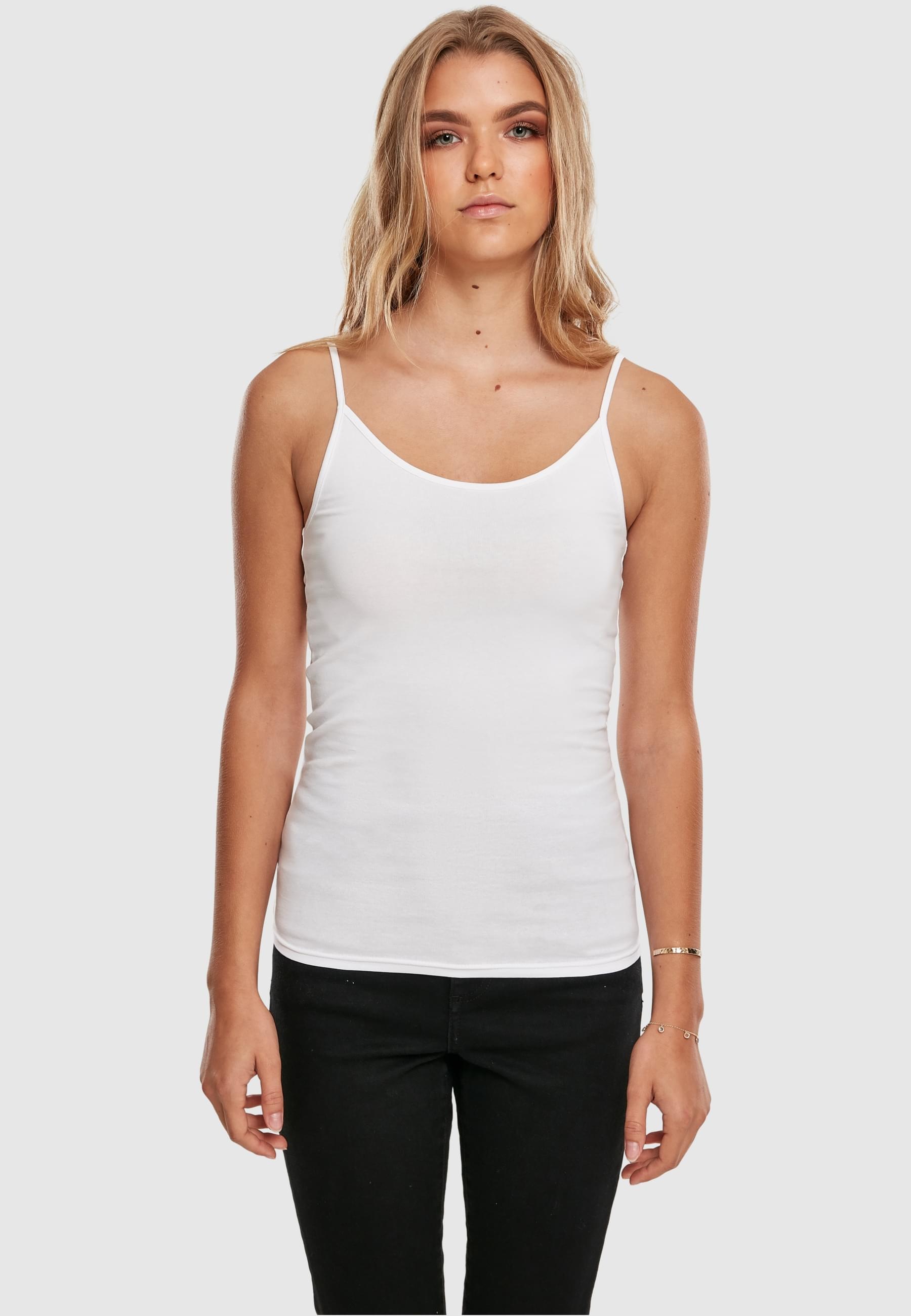 URBAN CLASSICS Muskelshirt »Urban Classics Damen Ladies Basic Top 2-Pack«, (1 tlg.)