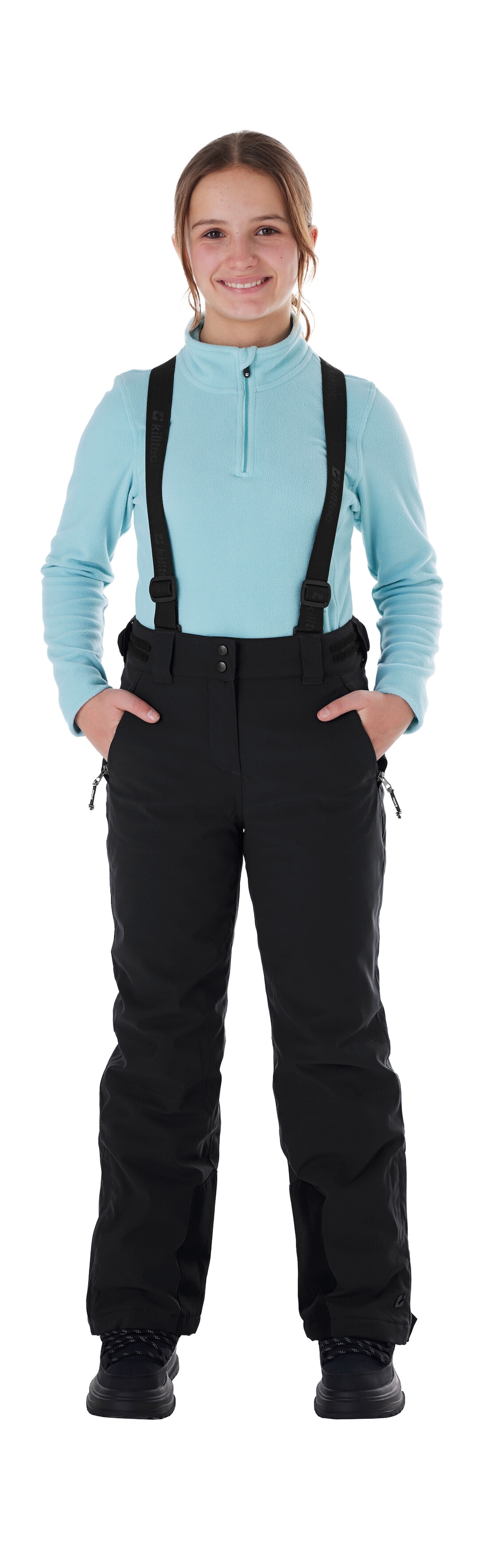 Killtec Skihose "KSW 77 GRLS SKI PNTS" wasserdicht, atmungsaktiv, abnehmbarer Latz, verst. Seitenriegel