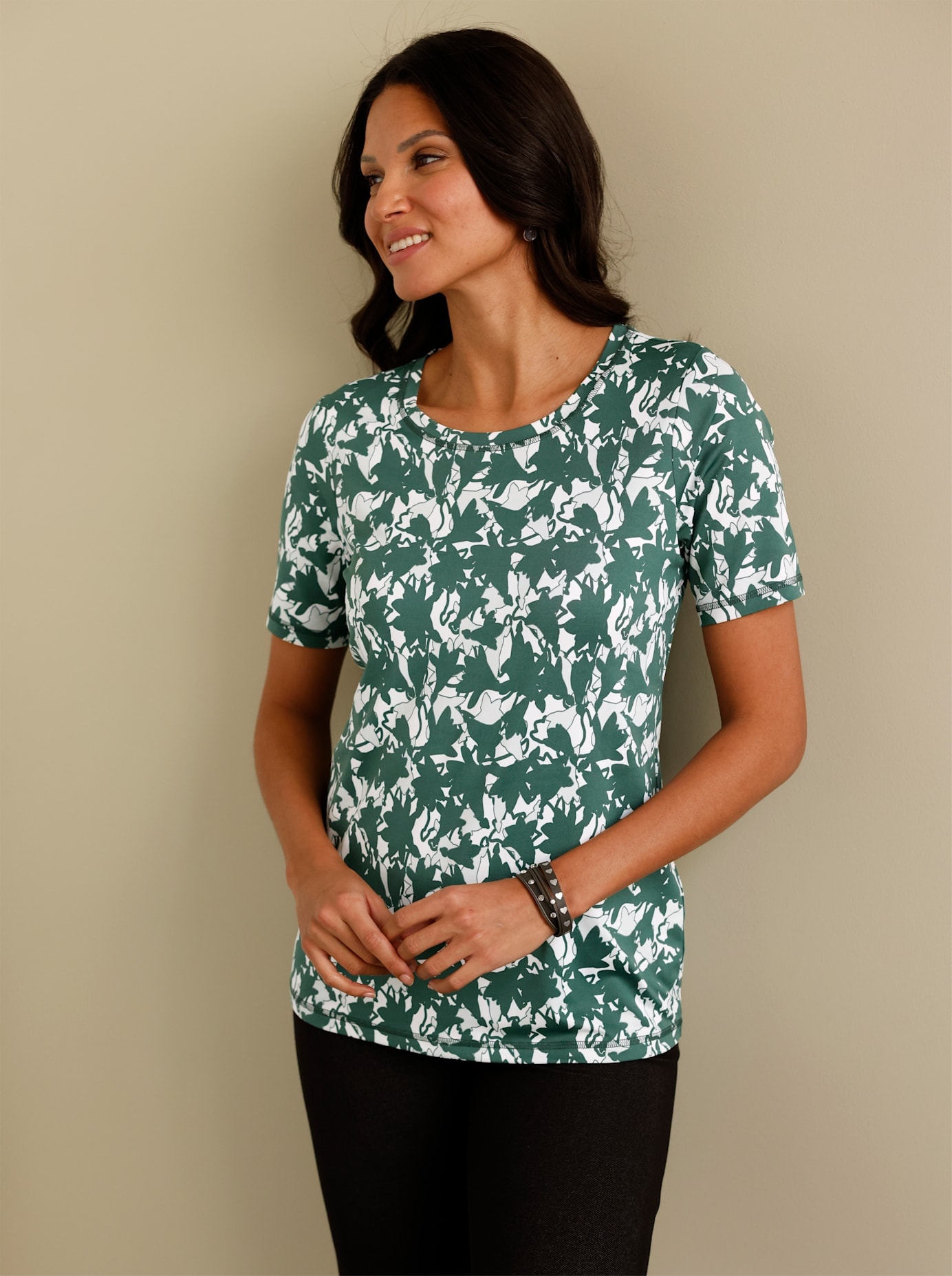 Rundhalsshirt "Freizeitshirt", (1 tlg.) günstig online kaufen