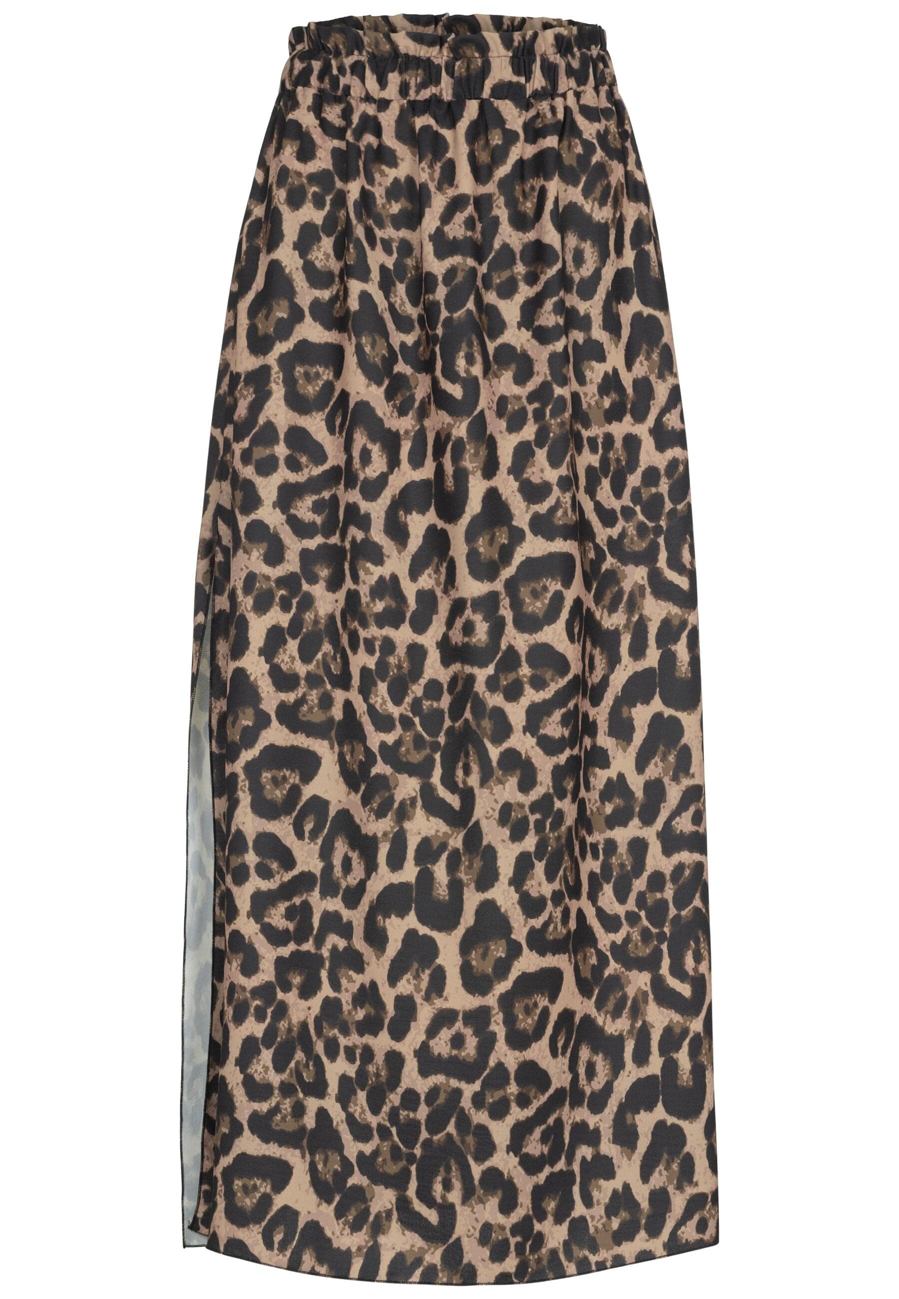 CLOUD 5IVE Sommerrock "CLOUD 5IVE Maxi Skirt with side slit and leo print" günstig online kaufen