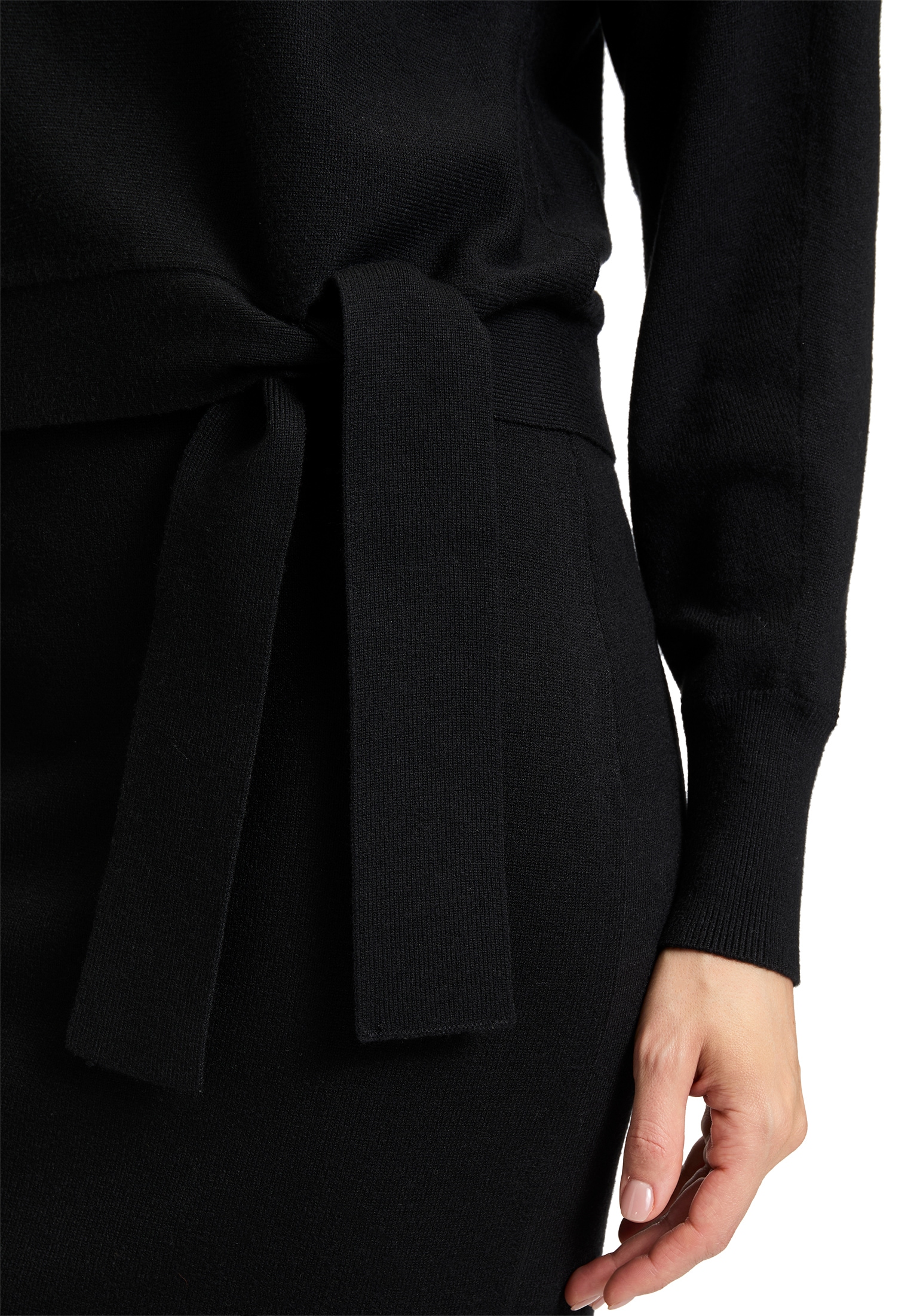 Betty Barclay Strickpullover »Betty Barclay Damen Feinstrickpullover langarm«, (1 tlg.), Bindeband