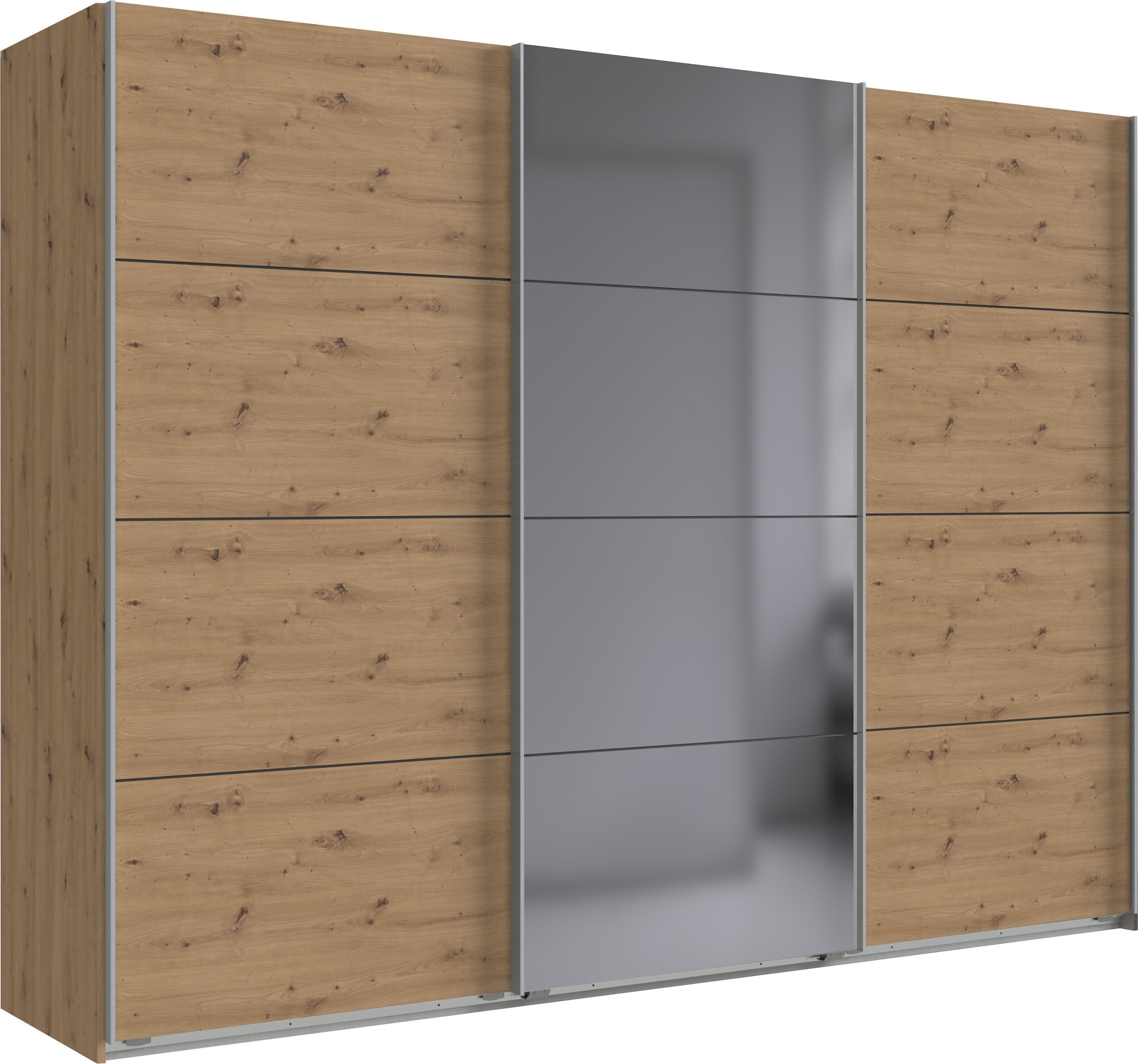 Wimex Schwebetürenschrank "Ernie Kleiderschrank mit Spiegel, Made in Germany" Wähle aus verschiedenen Größen deinen perfekten Stauraum, Schlafzimmerschrank in verschiedenen Breiten