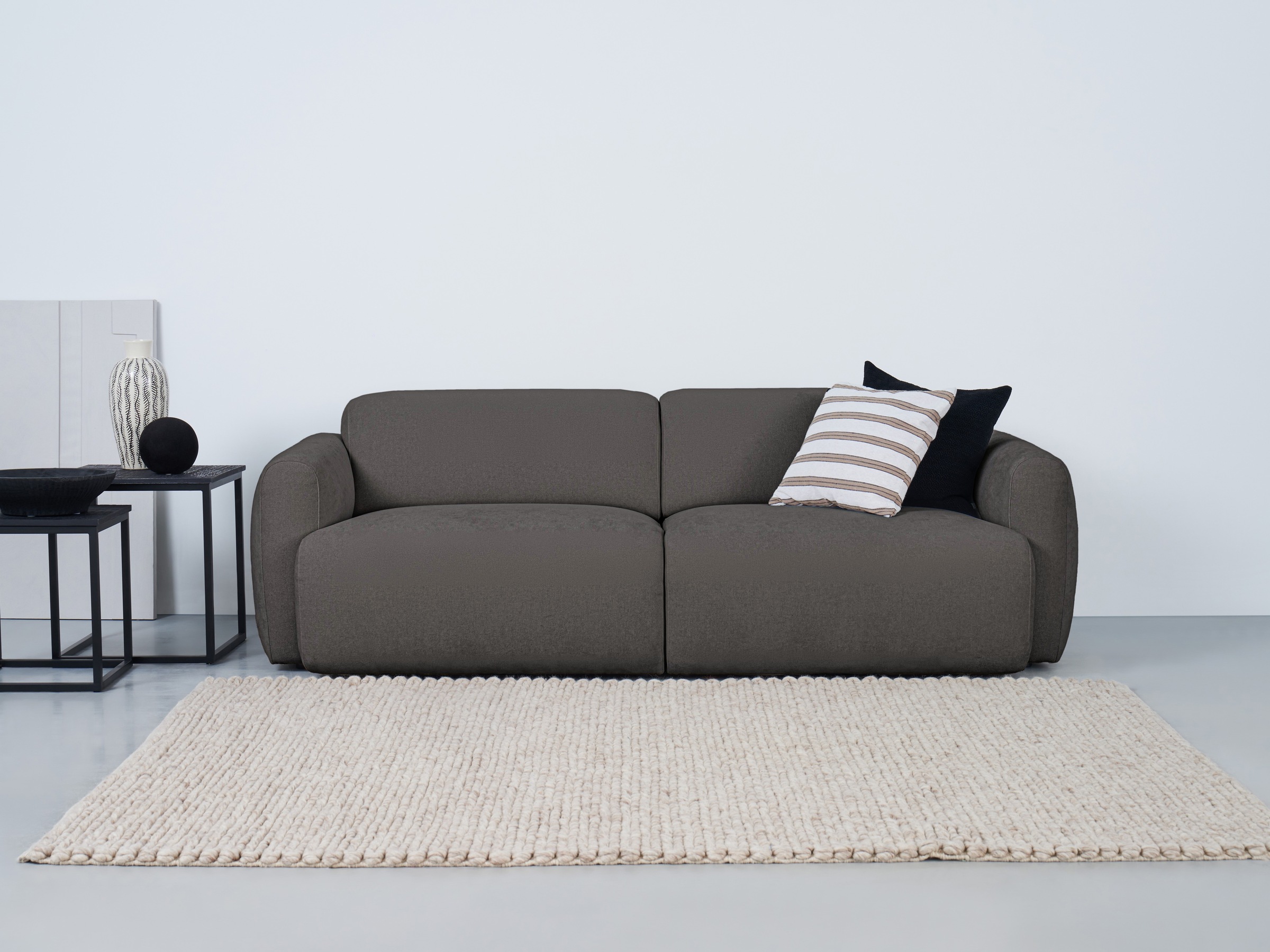 andas 3-Sitzer »Myrland«, Breite 230 cm, Chenille, Easy Clean Stoff, mit Kaltschaum