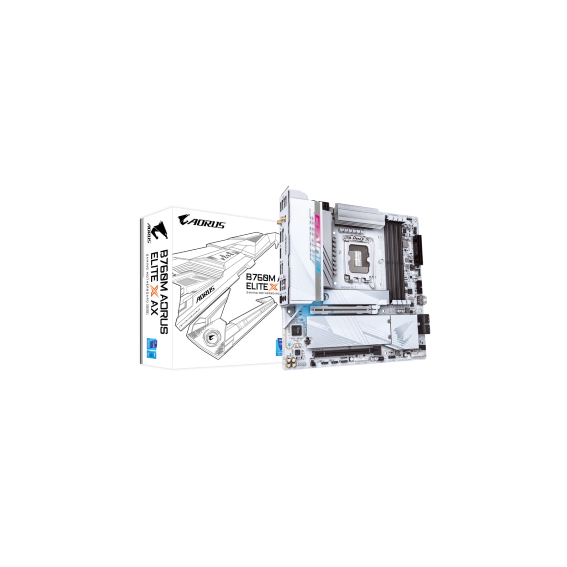 Gigabyte Mainboard »B760M AORUS ELITE X AX«