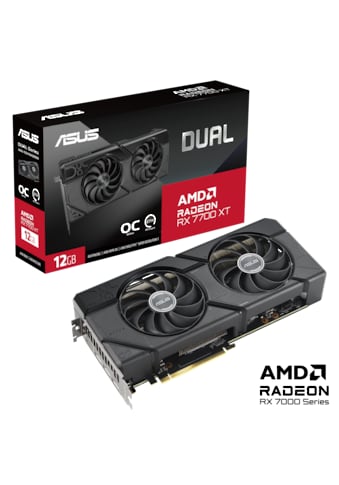 Asus Grafikkarte »DUAL-RX7700XT-O12G« 12 GB...