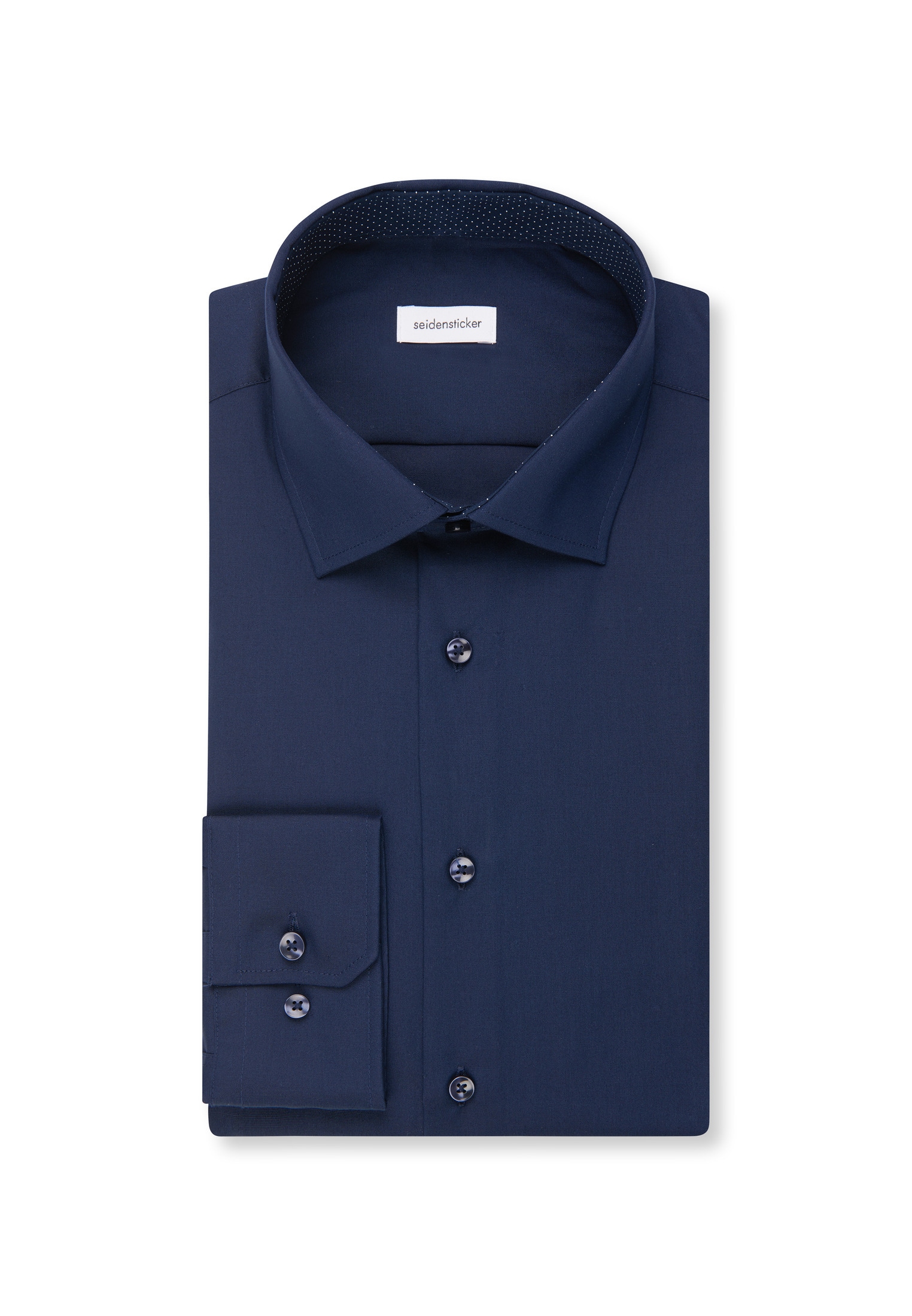 seidensticker Businesshemd »Schwarze Rose« Shaped 1/1 Extra lang Kentkragen Uni