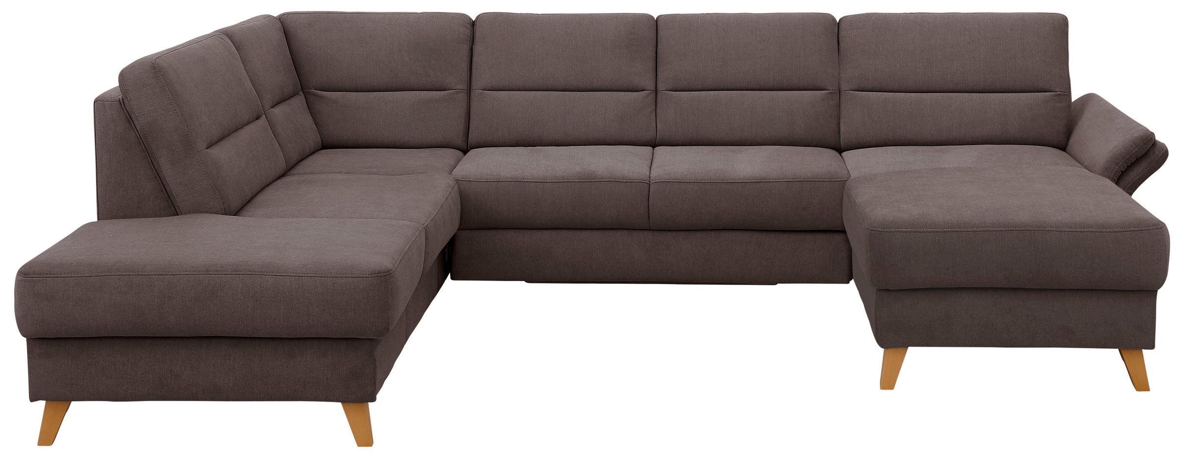 Home affaire Wohnlandschaft "Westerland U-Form" Federkern, wahlweise Bettfu günstig online kaufen