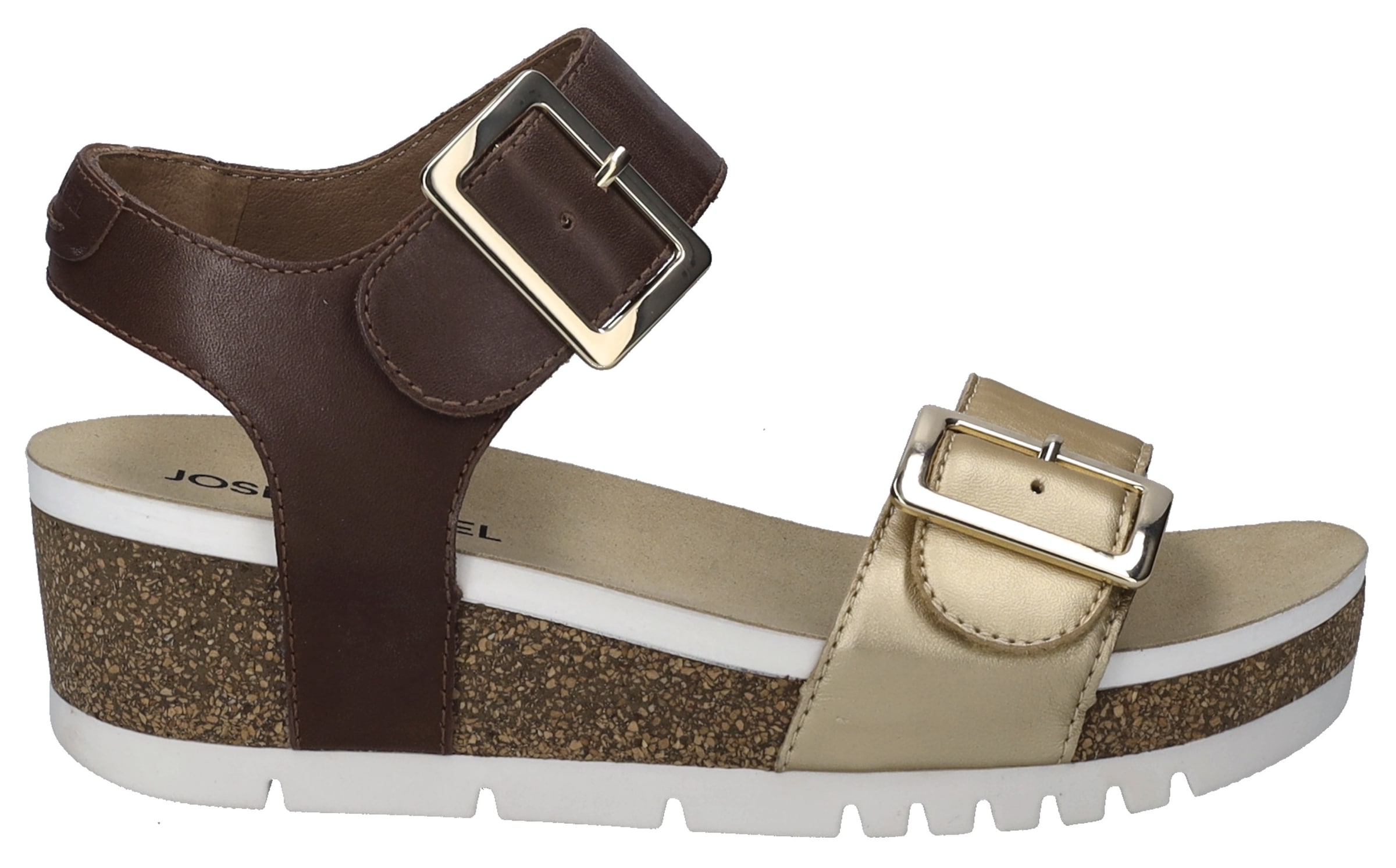 Josef Seibel Sandale »Quinn 02«, Plateausandale, Keilsandalette, Klettschuh mit Schnallen