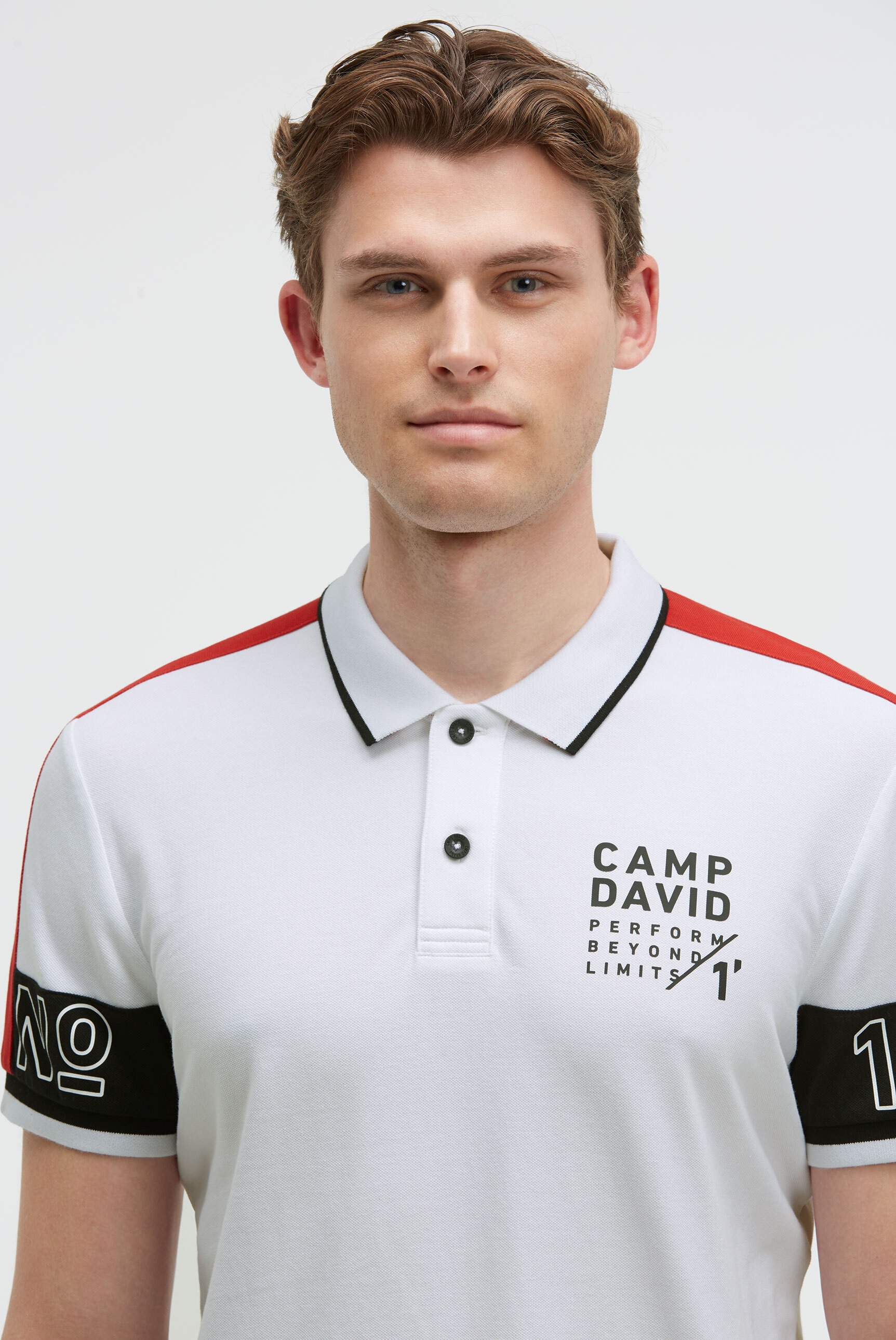CAMP DAVID Poloshirt mit Baumwolle