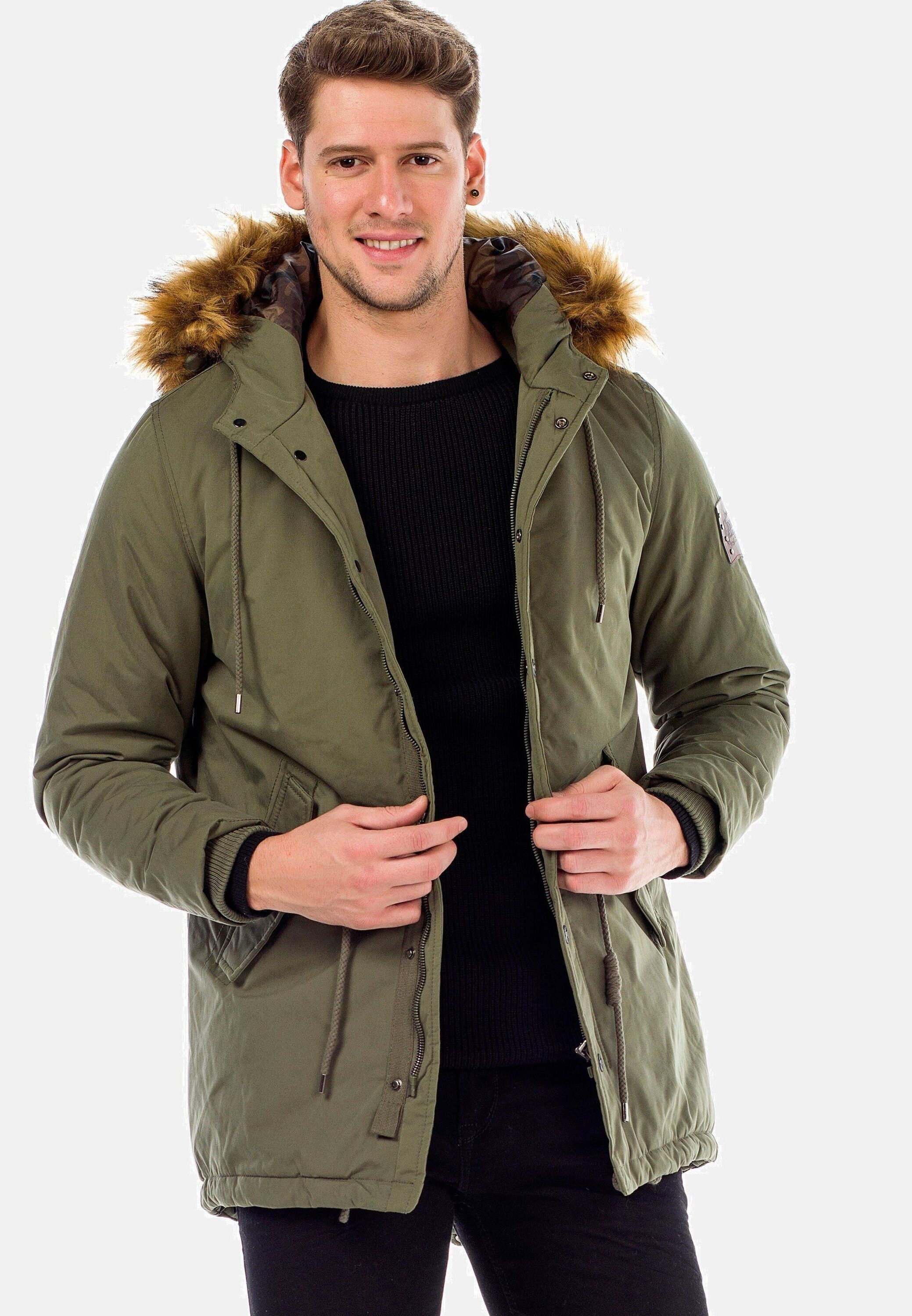 Cipo & Baxx Winterjacke "Jacke", mit Kapuze, mit Kordelzug zur Taillierung, günstig online kaufen