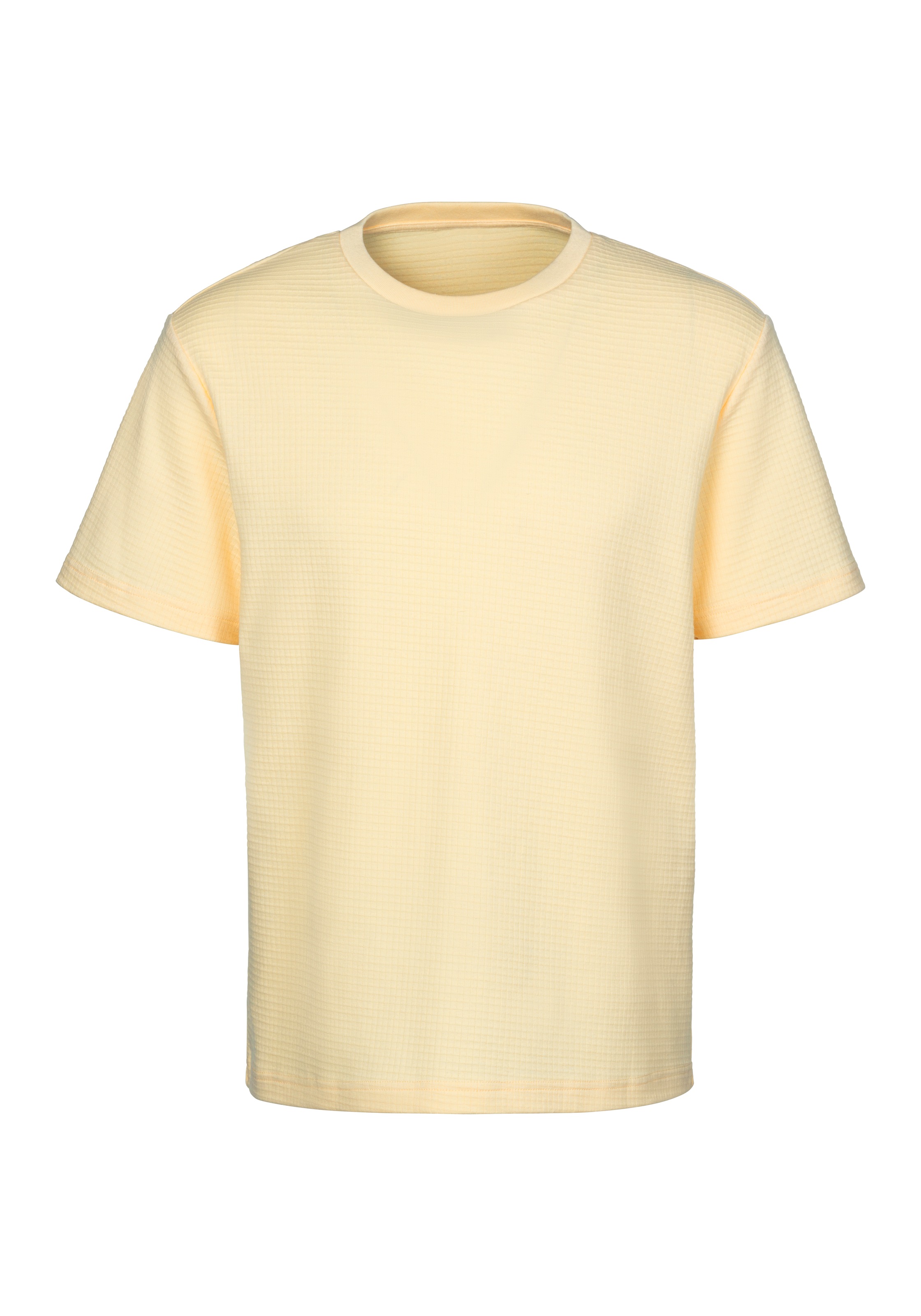 John Devin T-Shirt, Rundhalsshirt mit Struktur aus Baumwoll-Mix günstig online kaufen