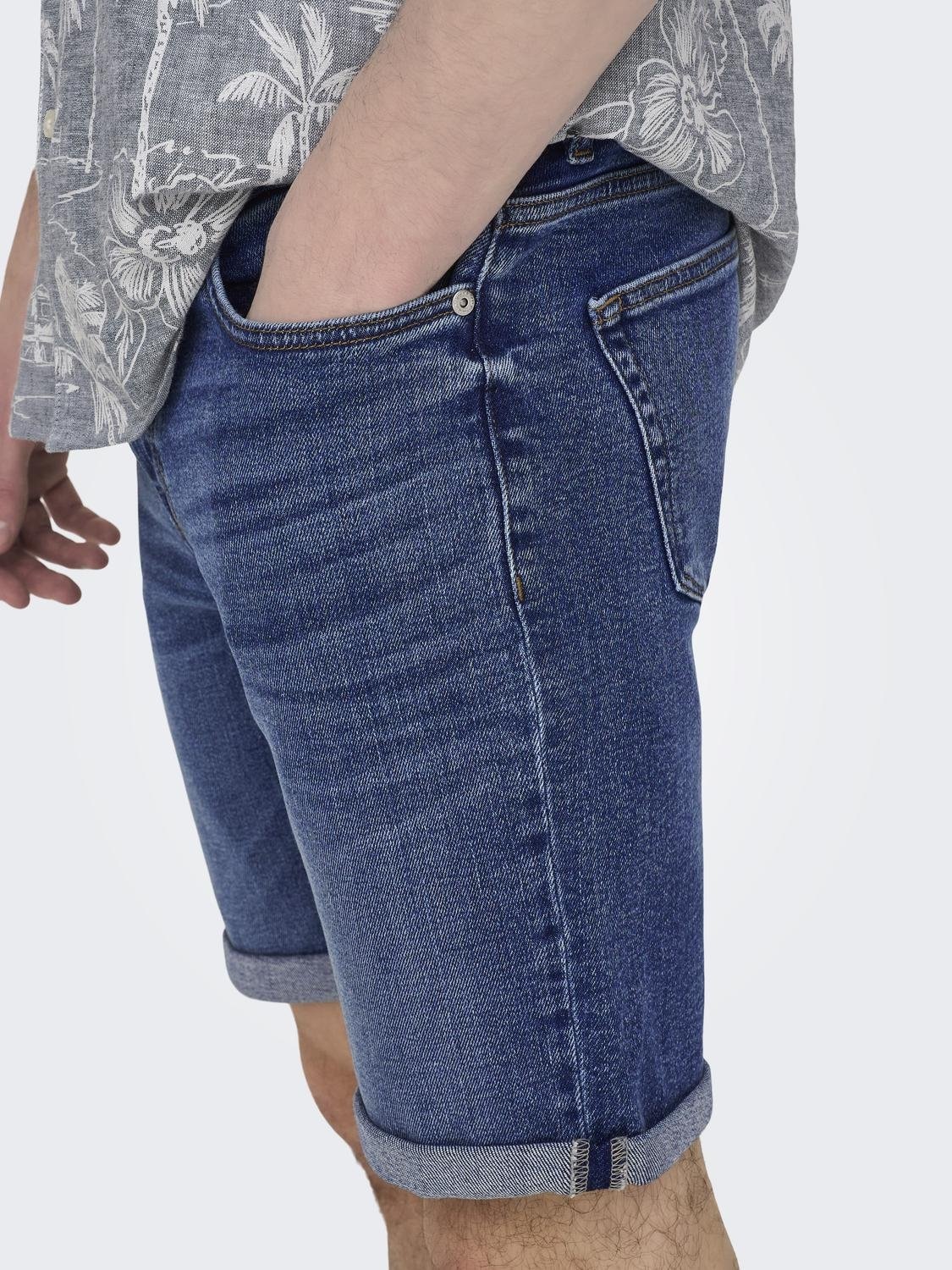 ONLY & SONS Shorts »ONSPLY MBD 8772 TAI DNM SHORTS NOOS«