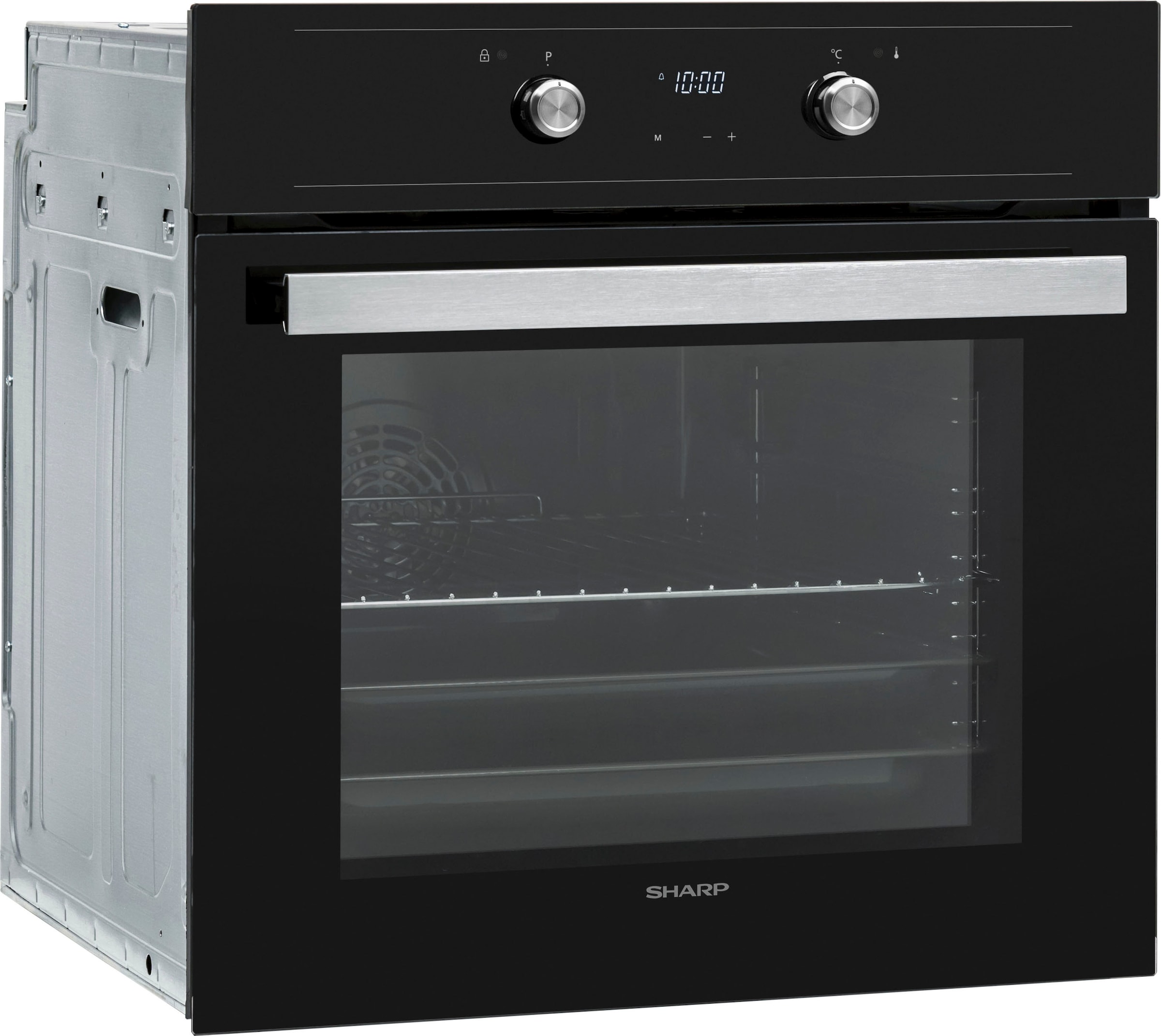 Sharp Einbaubackofen  »K-61DX28BM0-EU«, Pyrolyse-Selbstreinigung