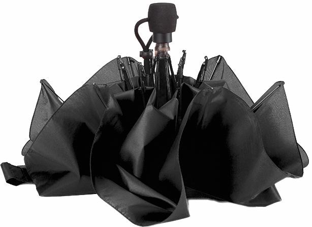 EuroSCHIRM® Taschenregenschirm »light trek® ultra, schwarz«, besonders leicht, kompakte Größe