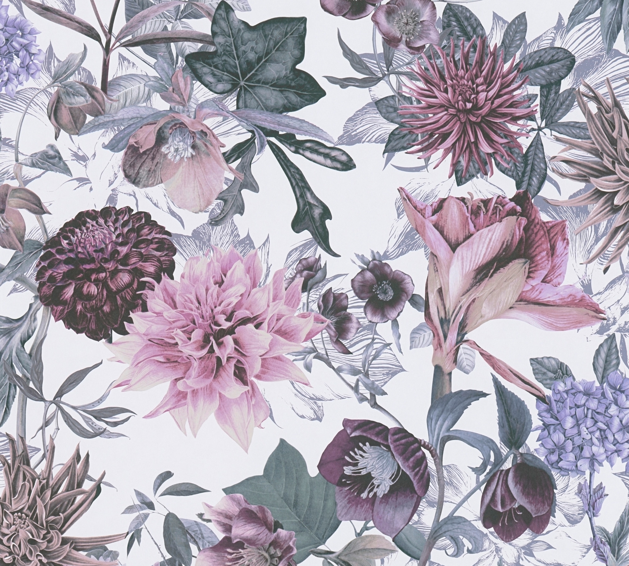 A.S. Création Vliestapete "Dream Flowery" Wald botanisch floral glatt Florale Tapete Blumenoptik Tapeten Wohnzimmer Schlafzimmer Küche Optik